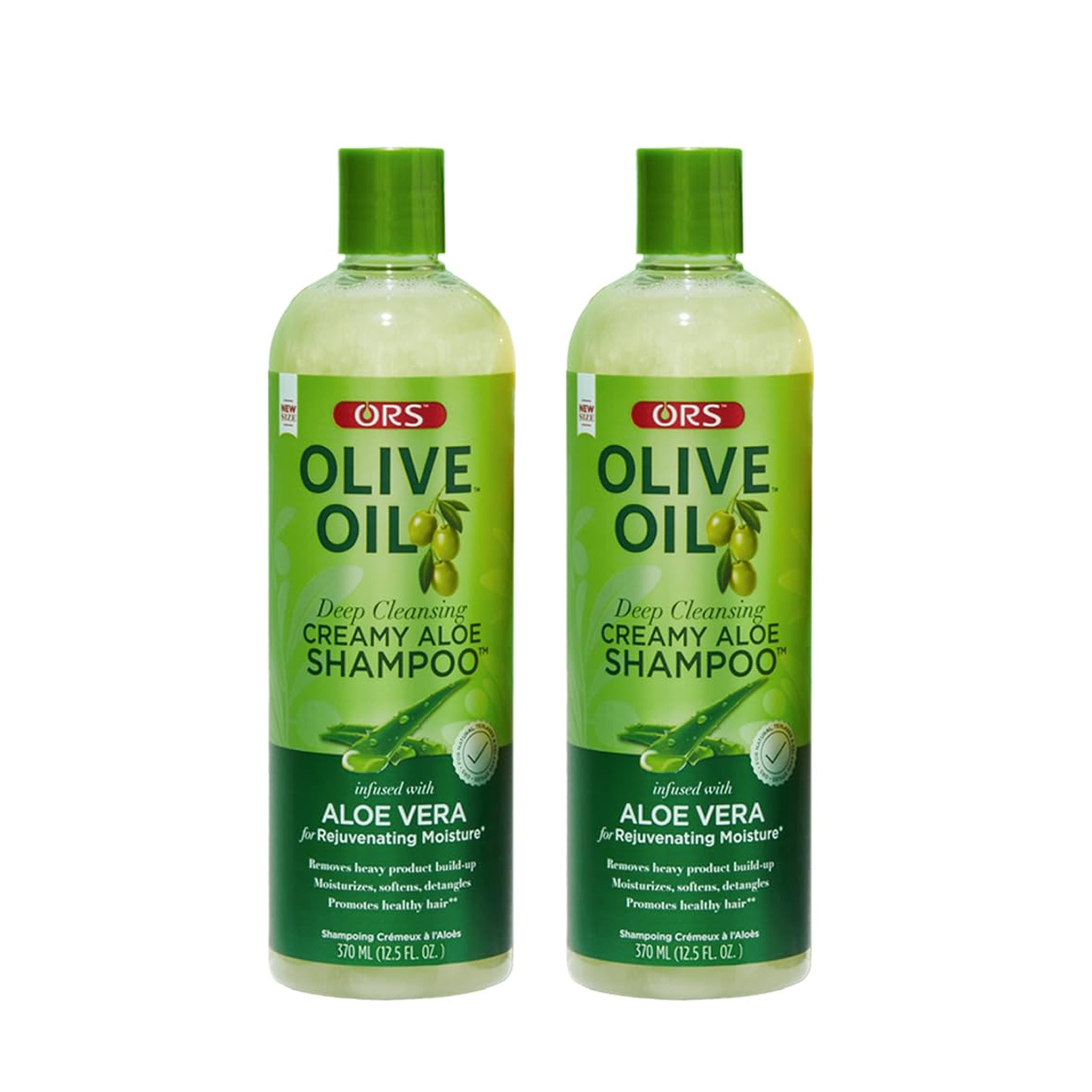 ORS Olive Oil Creamy Aloe Shampooing Aloès 2x370 ml Hydratant