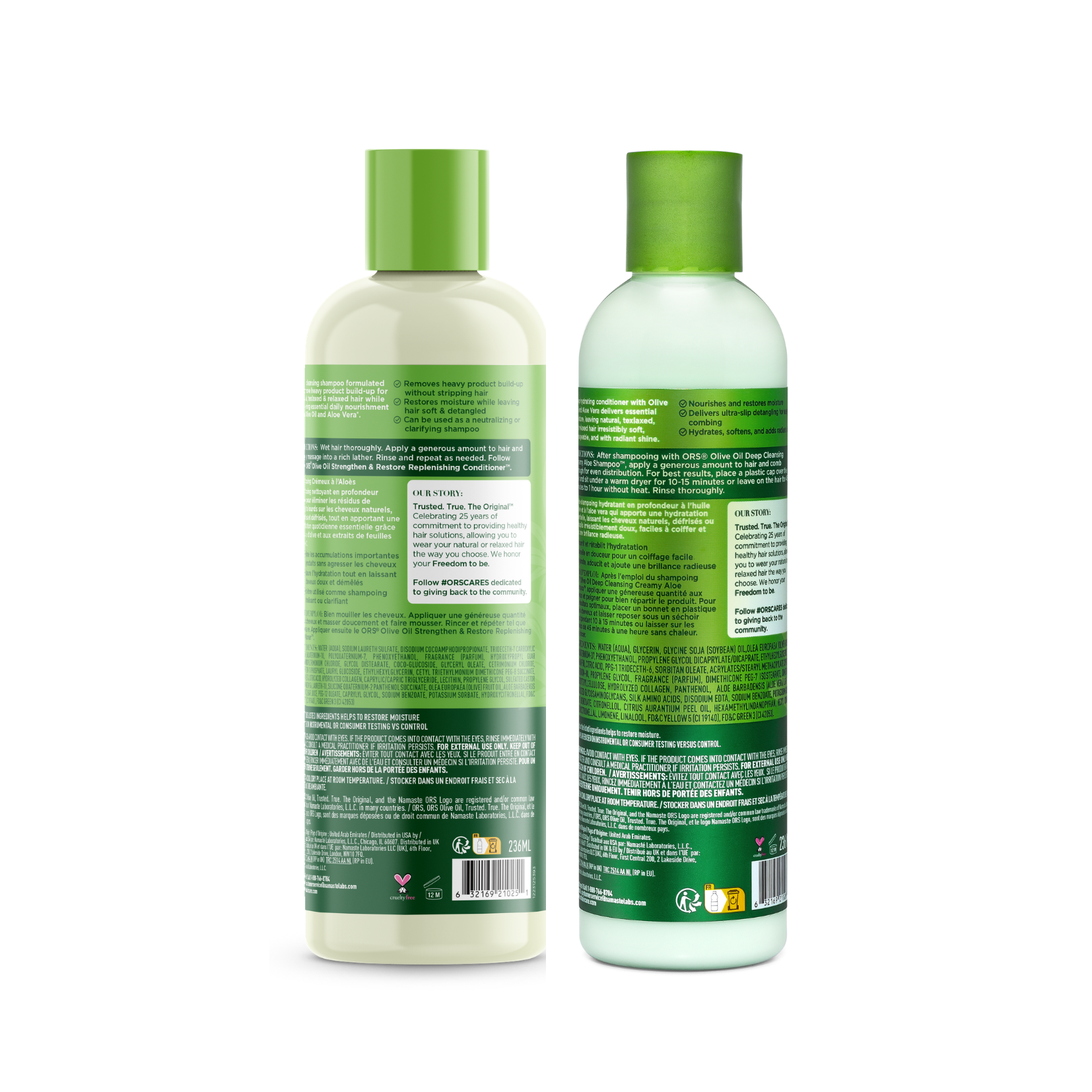 ORS Olive Oil duo shampoing + après-shampooing aloe 2x8 oz