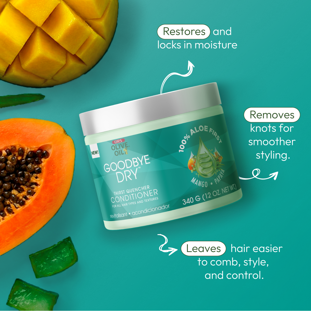 ORS Goodbye Dry Après-Shampooing Hydratant 355 ml aloe