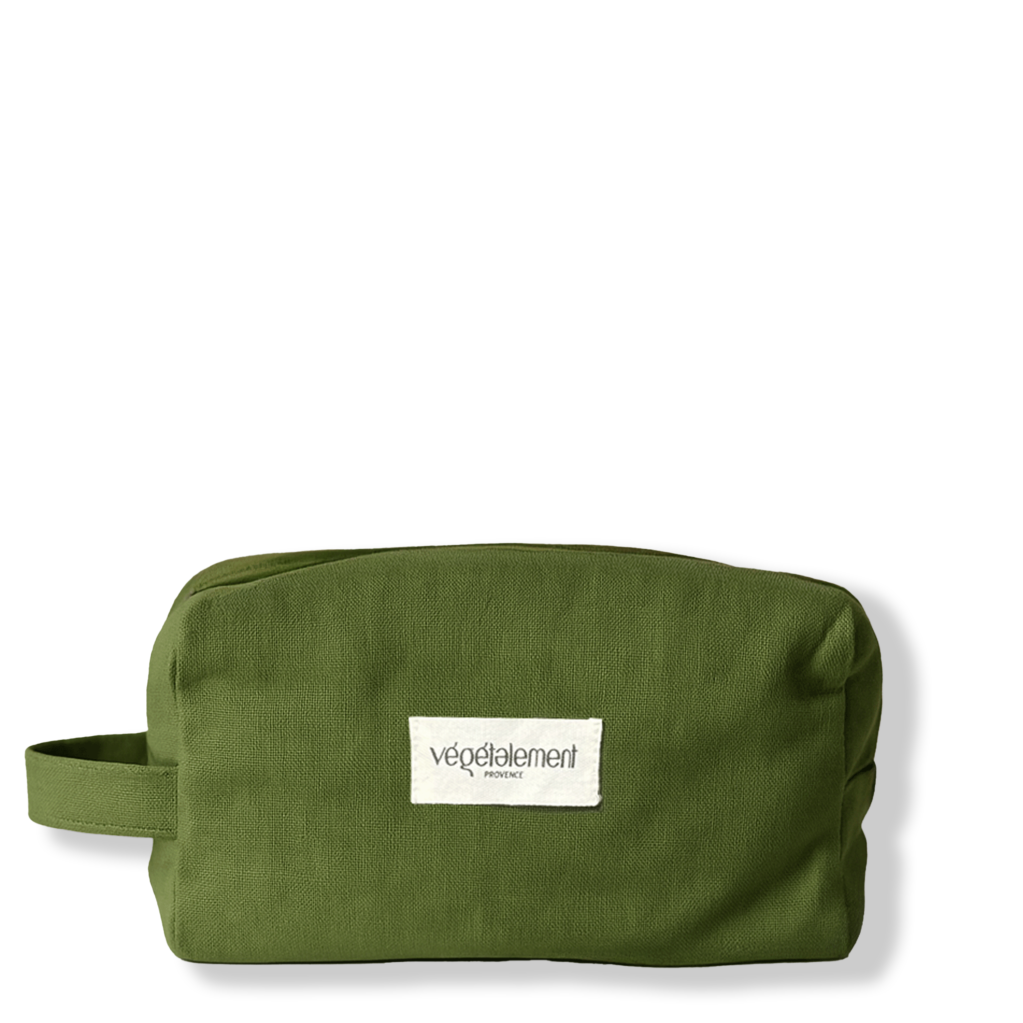 Végétalement Provence trousse toilette verte coton taille unique