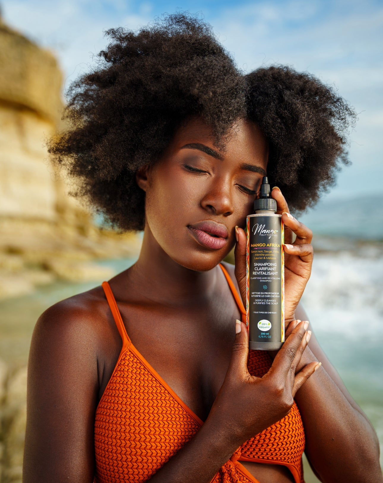 Mango Butterfull MANGO AFRIKA Shampoing clarifiant 200ml savon noir