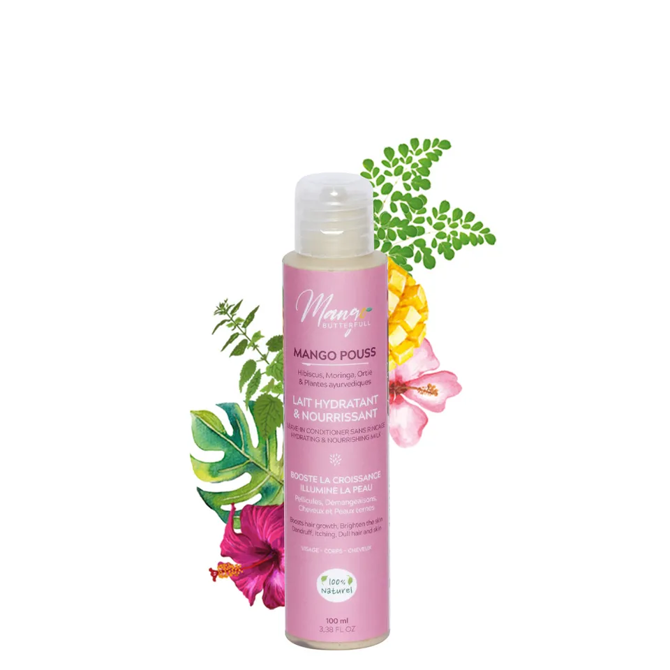 Mango Butterfull MANGO POUSS Lait capillaire 100ml hibiscus