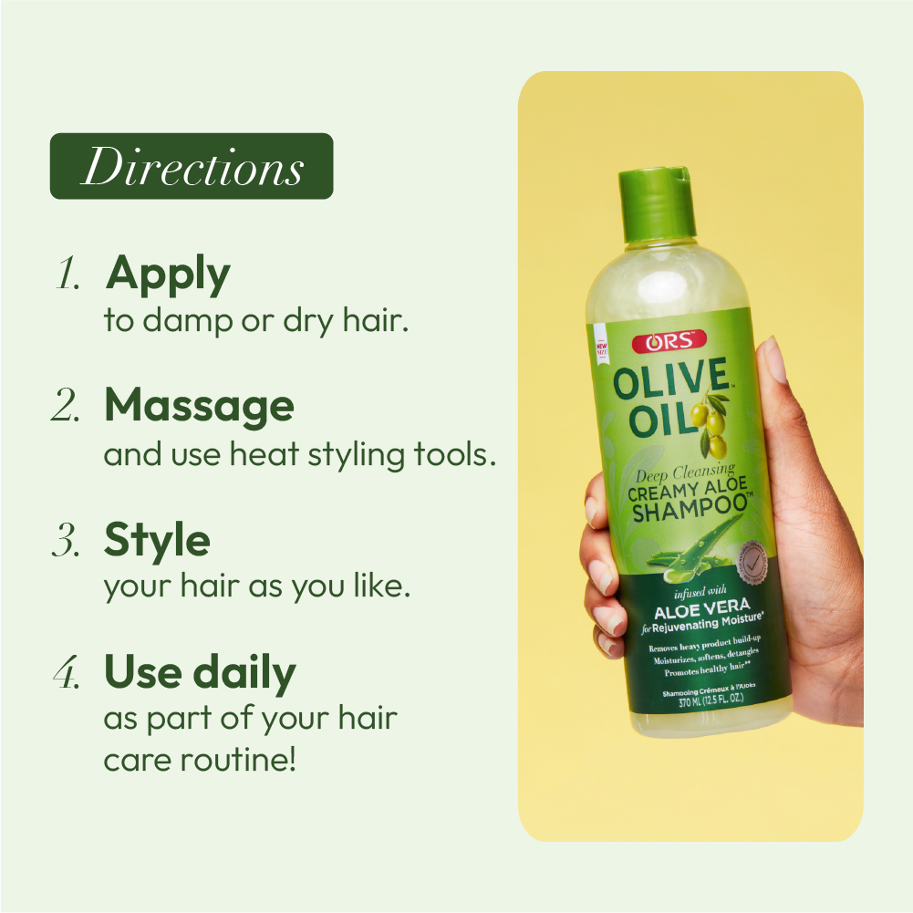 ORS Olive Oil Classics shampooing aloe 12.5 oz hydratant