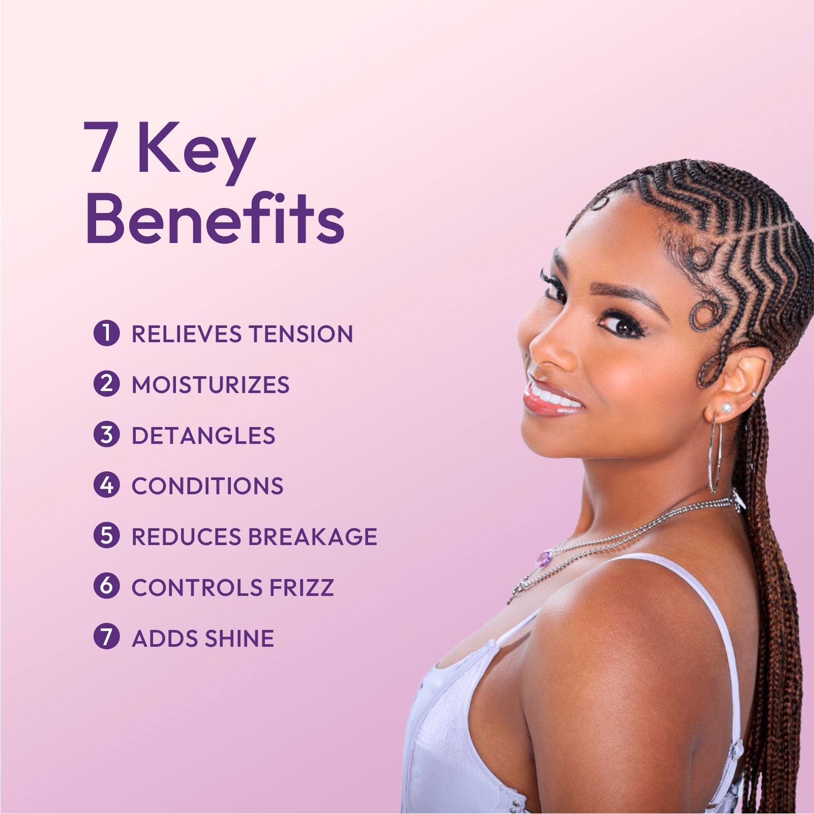 ORS Braidzone 7-en-1 spray tresses 236 ml hydratant