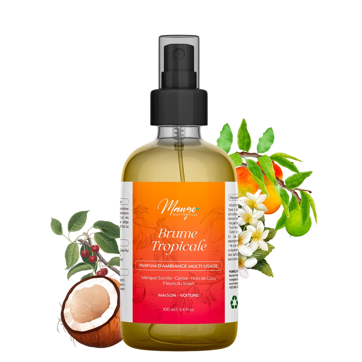 Mango Butterfull Brumes d'Ambiance parfum maison Tropicale