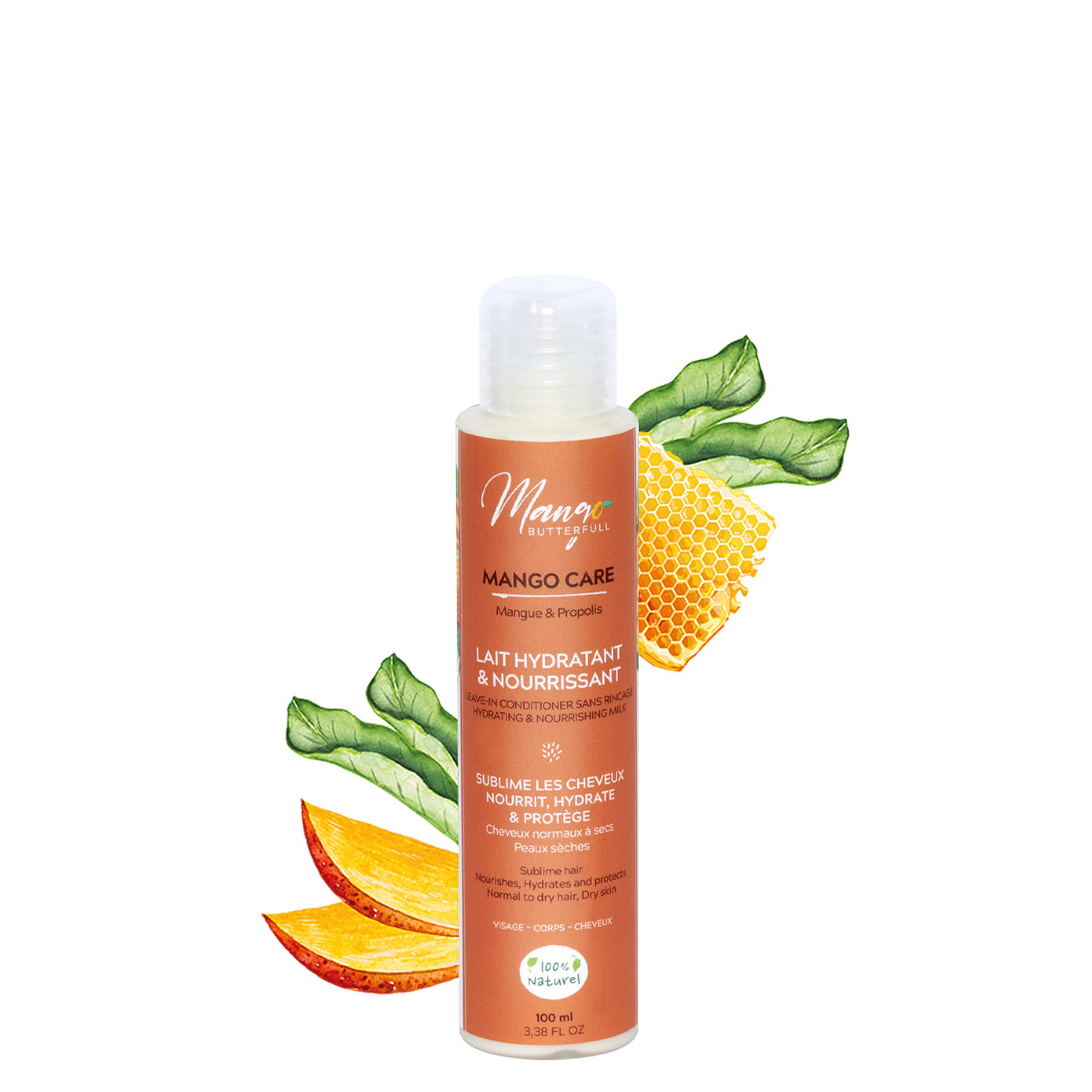 Mango Butterfull Mango Care lait hydratant 100ml cheveux crépus