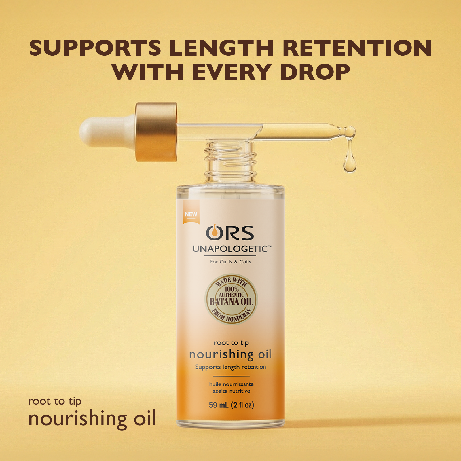 ORS Unapologetic Huile Nourrissante Racines Pointes 59 ml