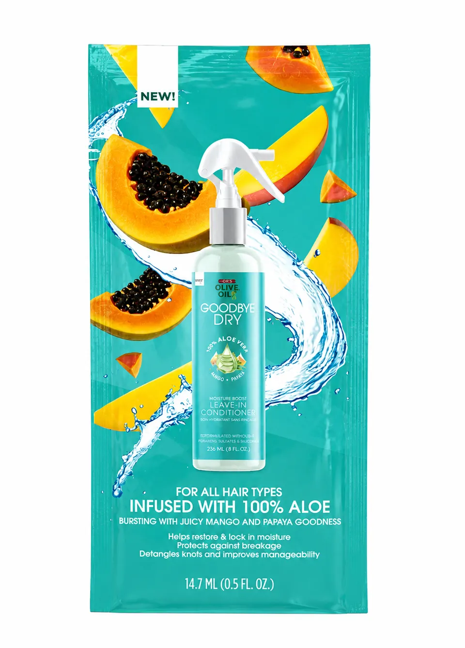 Organic Root Stimulator Goodbye Dry Leave-In soin sans rinçage 0.5 oz hydratation