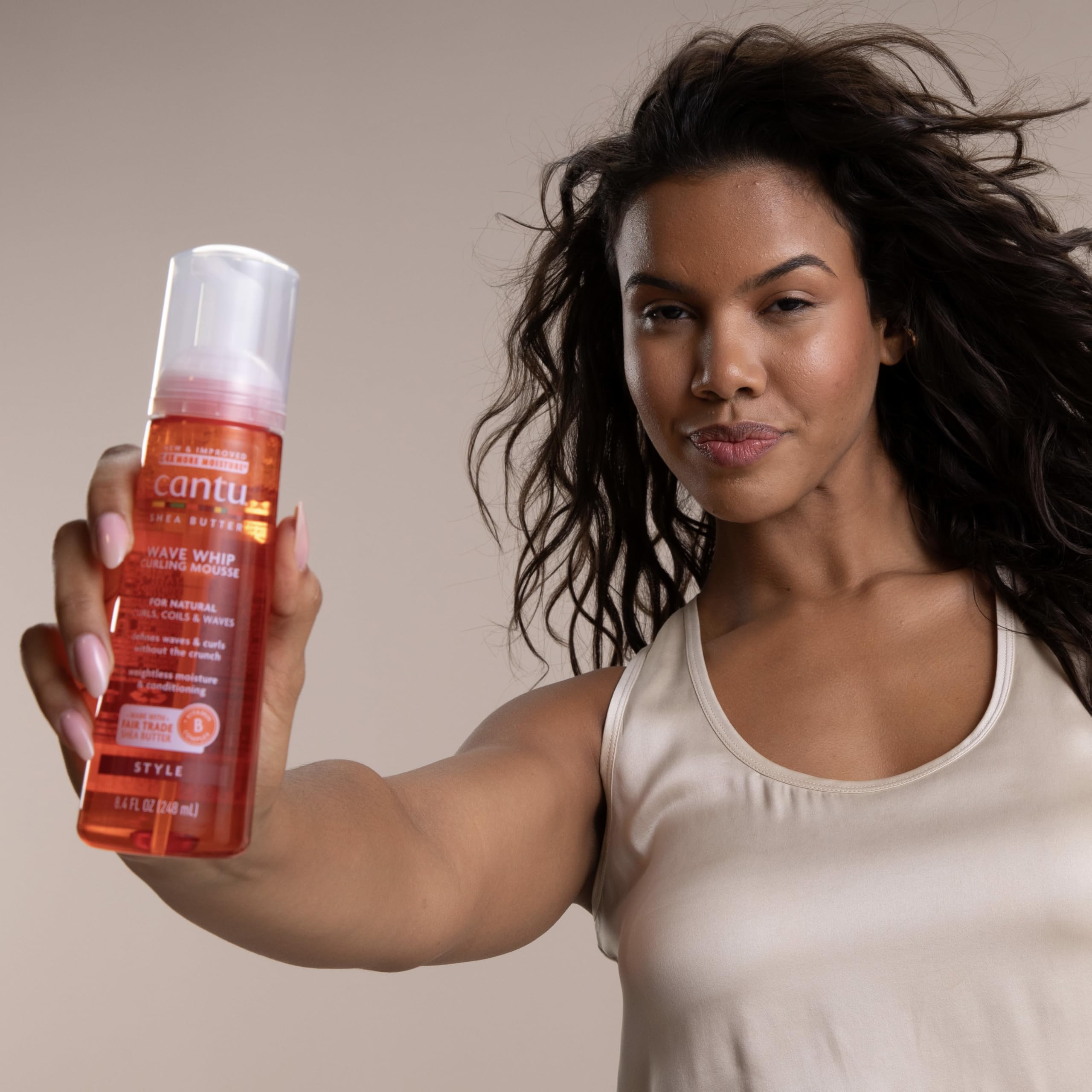 Cantu Curls Mousse Wave Whip Karité 248 ml