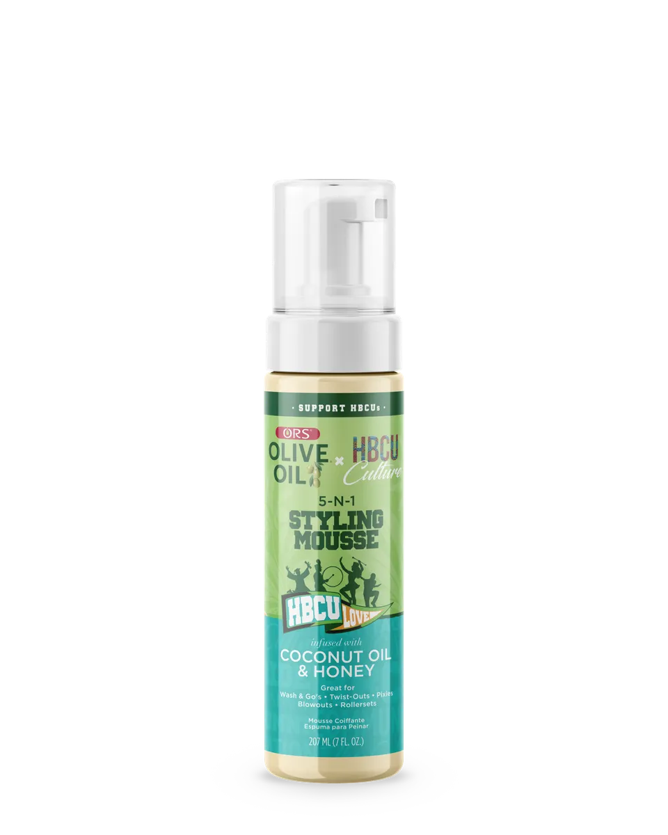 ORS Olive Oil HBCU Mousse Coiffante 5-en-1 Coco Miel 198 g