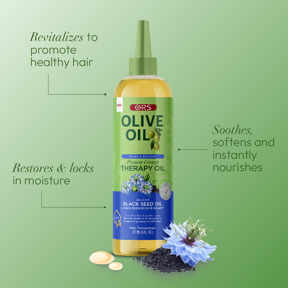 ORS Relax & Restore huile capillaire olive 177 ml nutrition