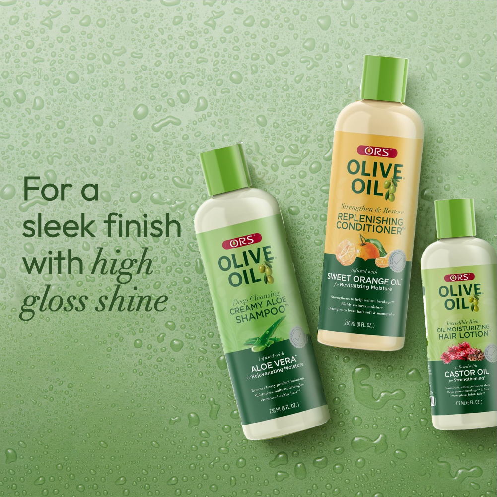 ORS Olive Oil coffret shampoing après-shampoing lotion 3 pièces