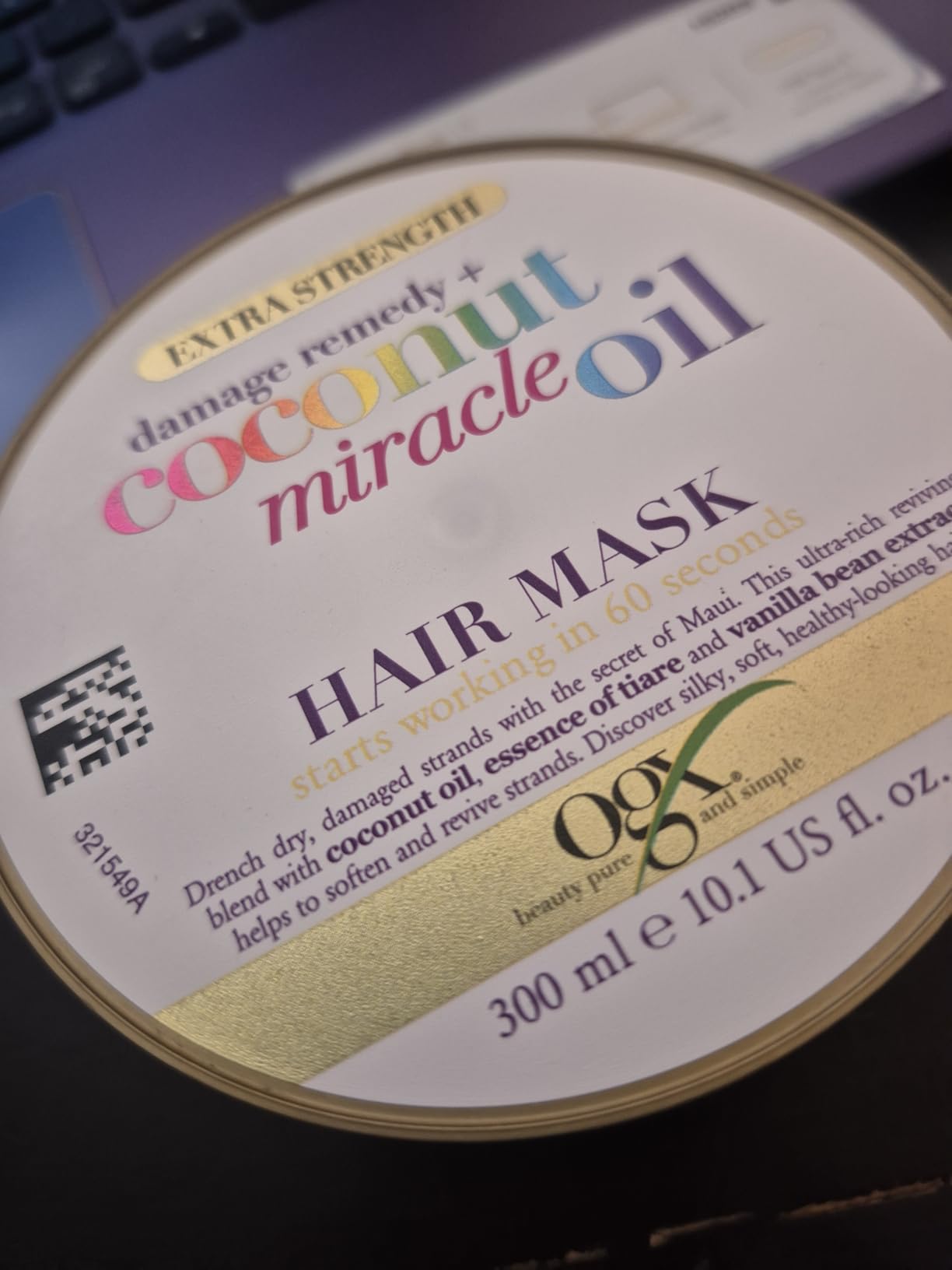 OGX Coconut Miracle Oil Damage Remedy masque cheveux coco 300 ml