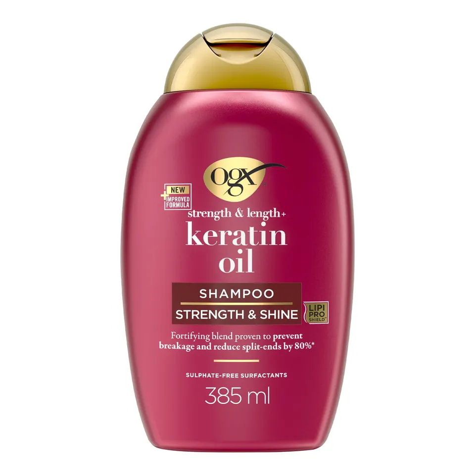 OGX Keratin Oil shampooing kératine 385 ml anti-casse