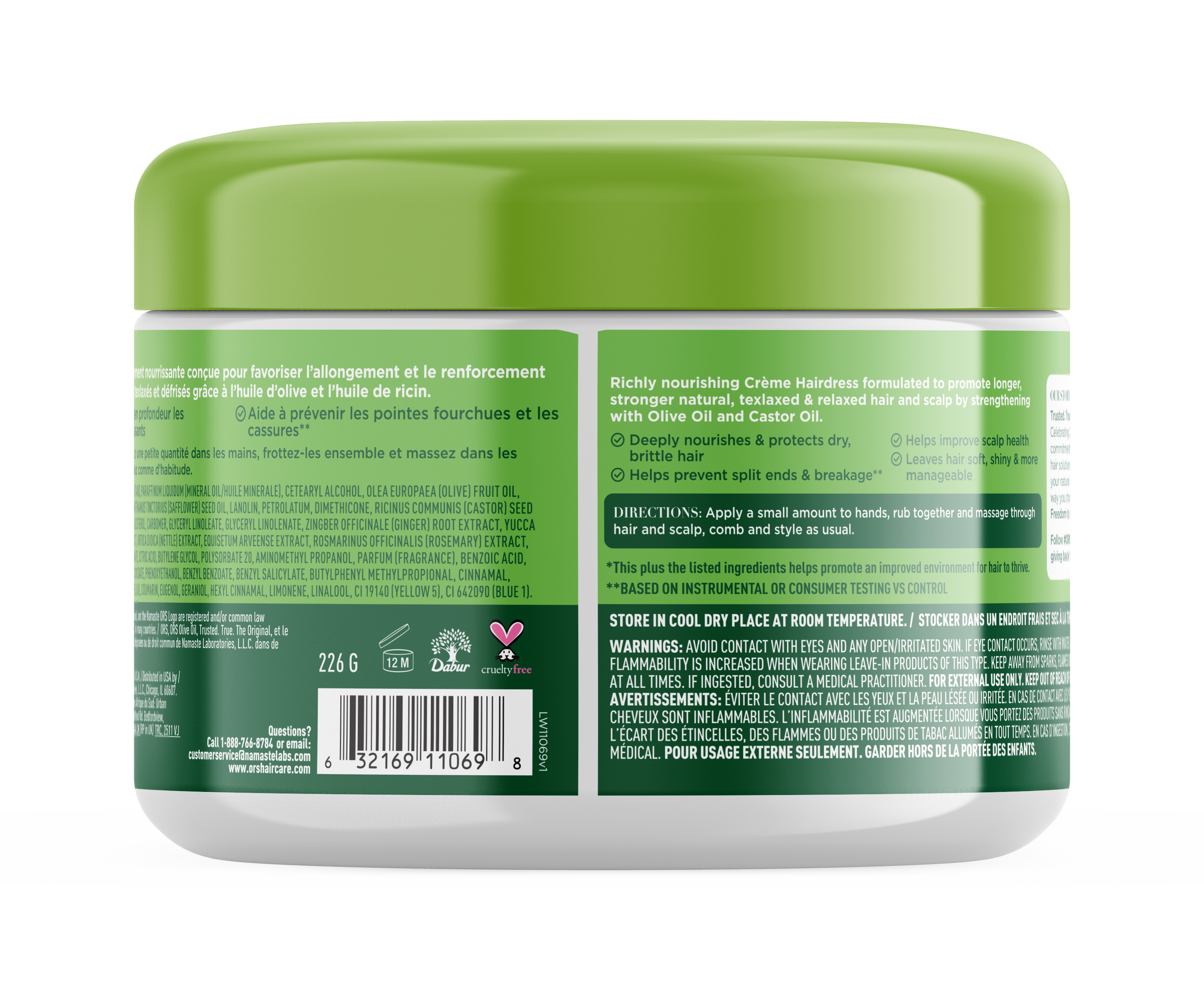 ORS Olive Oil Fortifying crème cheveux 8 oz fortifiante