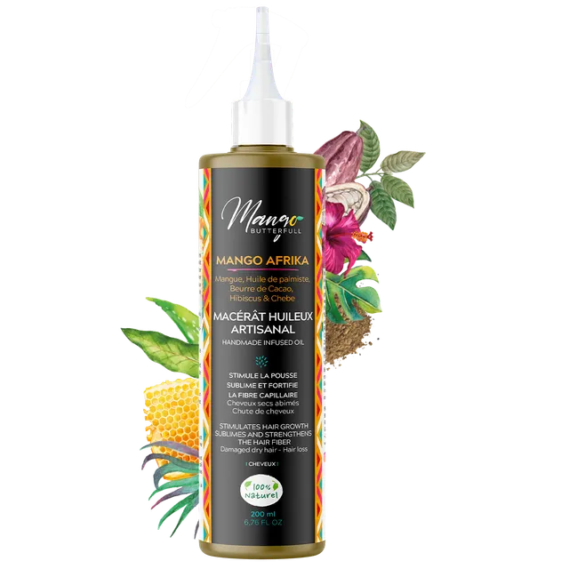 Mango Afrika Macérât Huileux 16 Plantes huile pousse 100ml