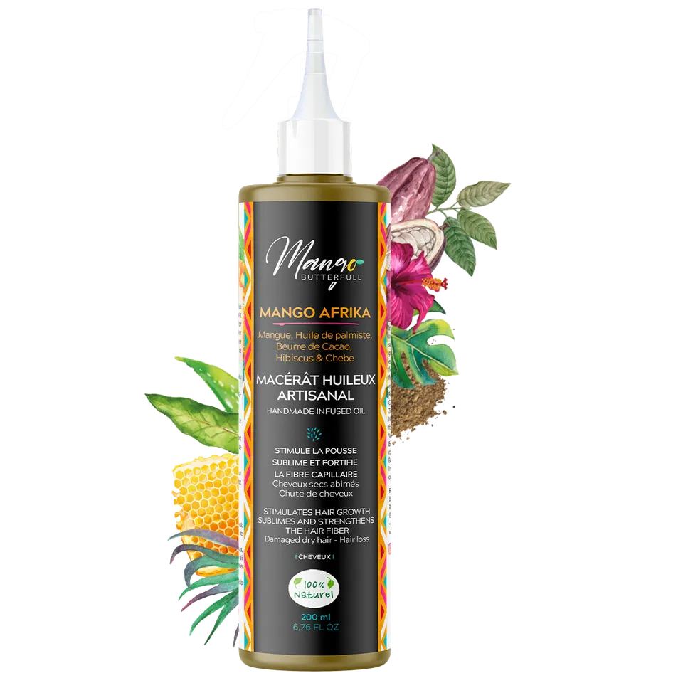 Mango Afrika Macérât Huileux 16 Plantes huile pousse 100ml