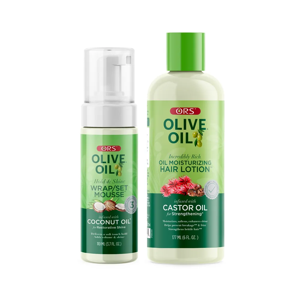 ORS Olive Oil Wrap Mousse + Lotion coffret 2 pièces