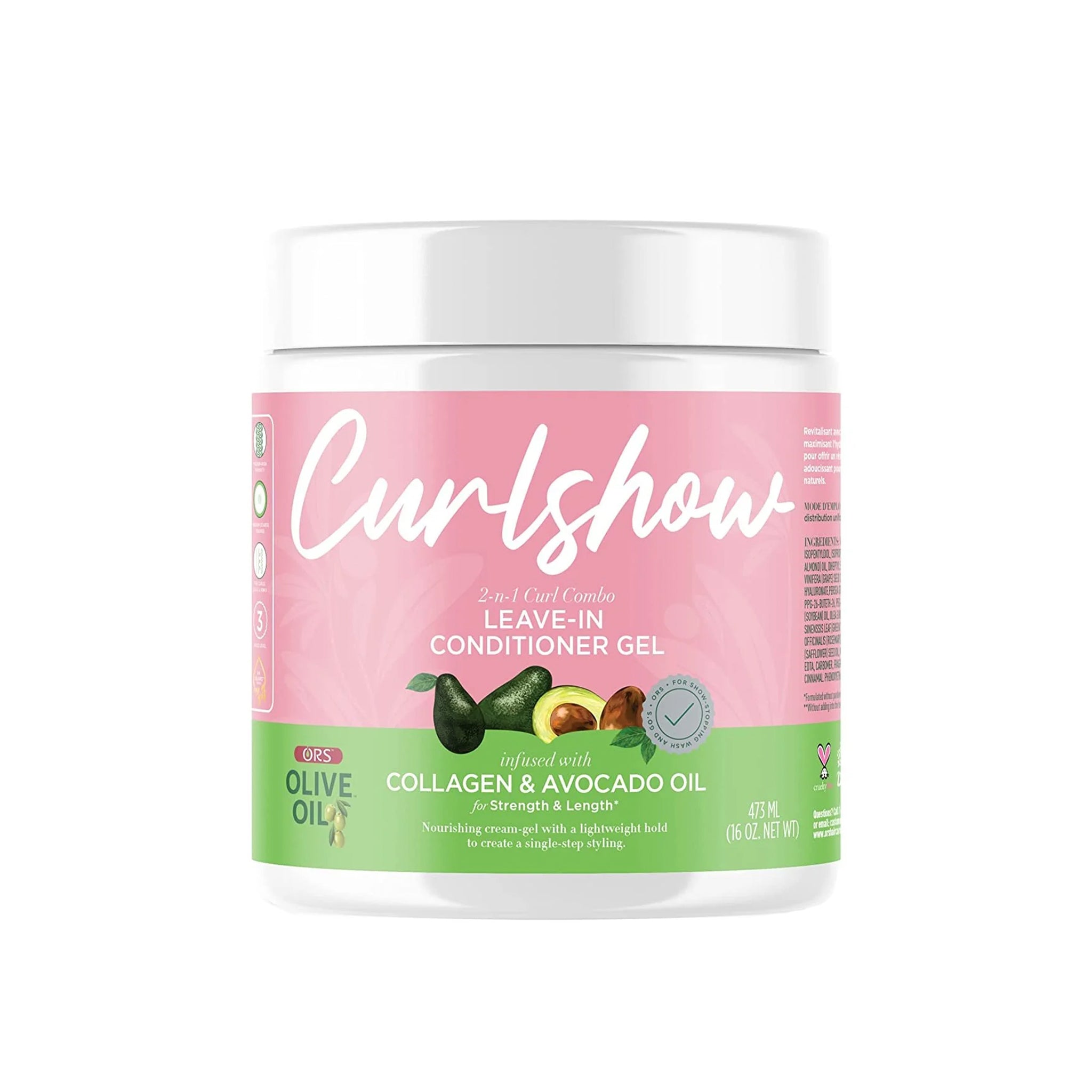 ORS Curlshow Gel Crème Leave-In Boucles Huile d'Olive 473 ml