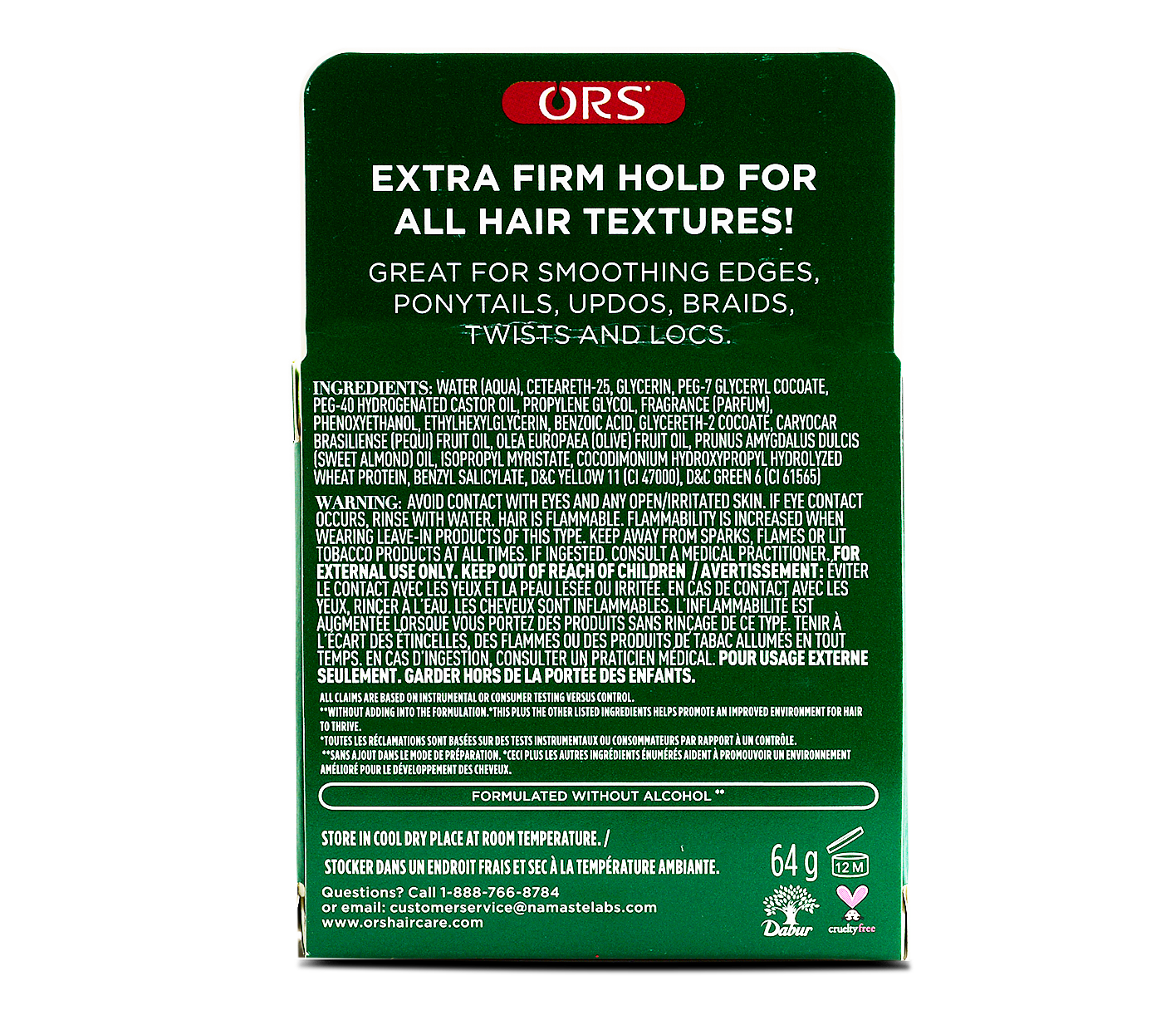 ORS Olive Oil Gel Contrôle Contours Force Tenue Toute Journée 62 g