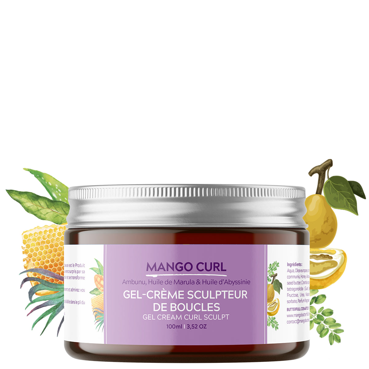 Mango Butterfull MANGO CURL Gel-crème boucles 250g abyssinie
