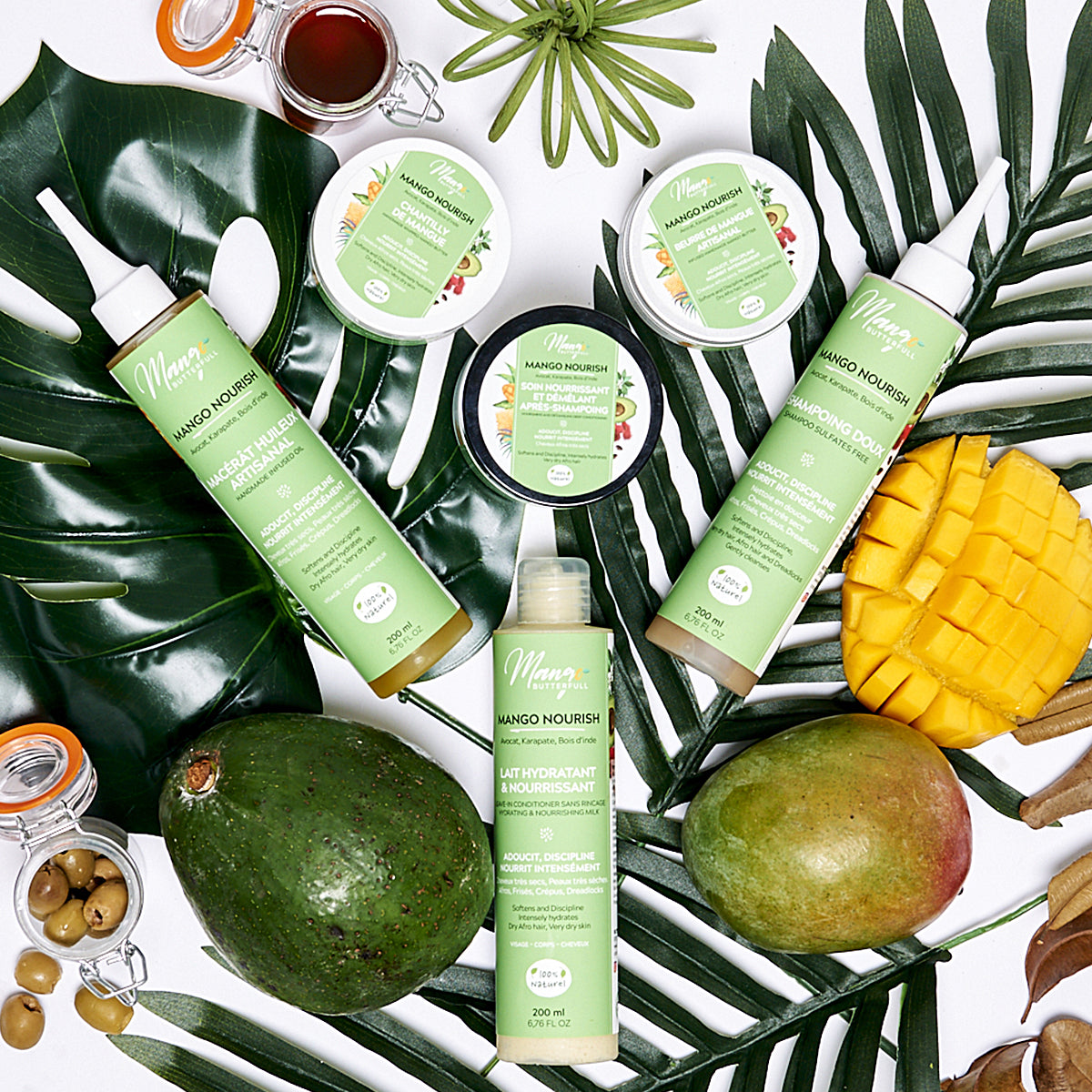 Mango Butterfull Mango Nourish pack routine 6x100ml locks