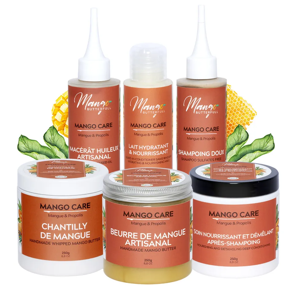 Mango Care Pack Routine coffret cheveux crépus 5x100ml