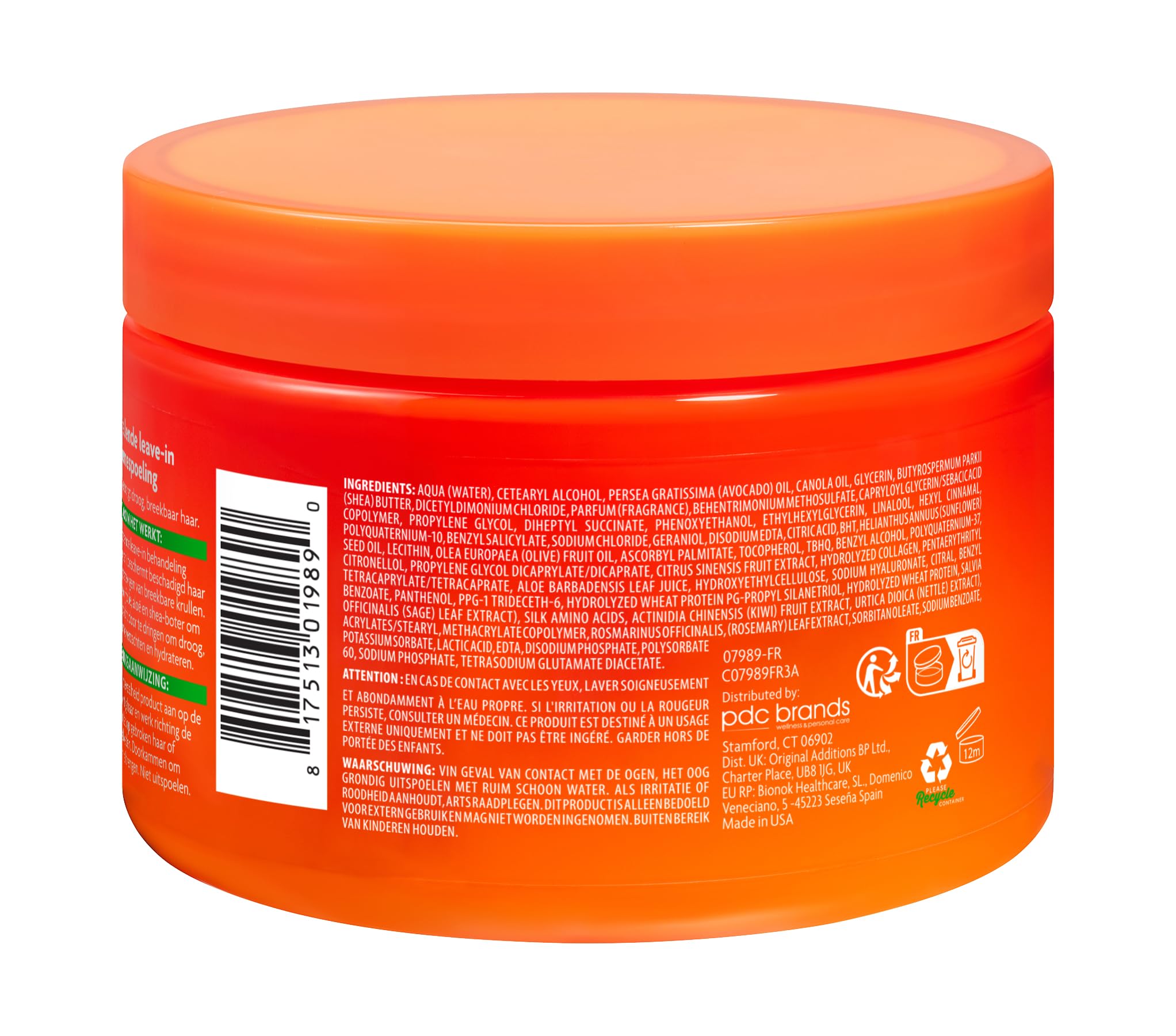 Cantu Superfoods crème avocat sans rinçage 340 g boucles
