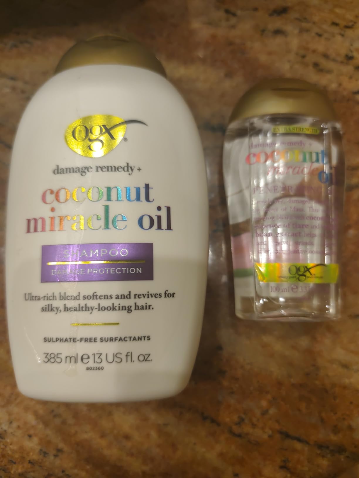 OGX Coconut Miracle Oil Shampooing Réparateur 385 ml Lot 1