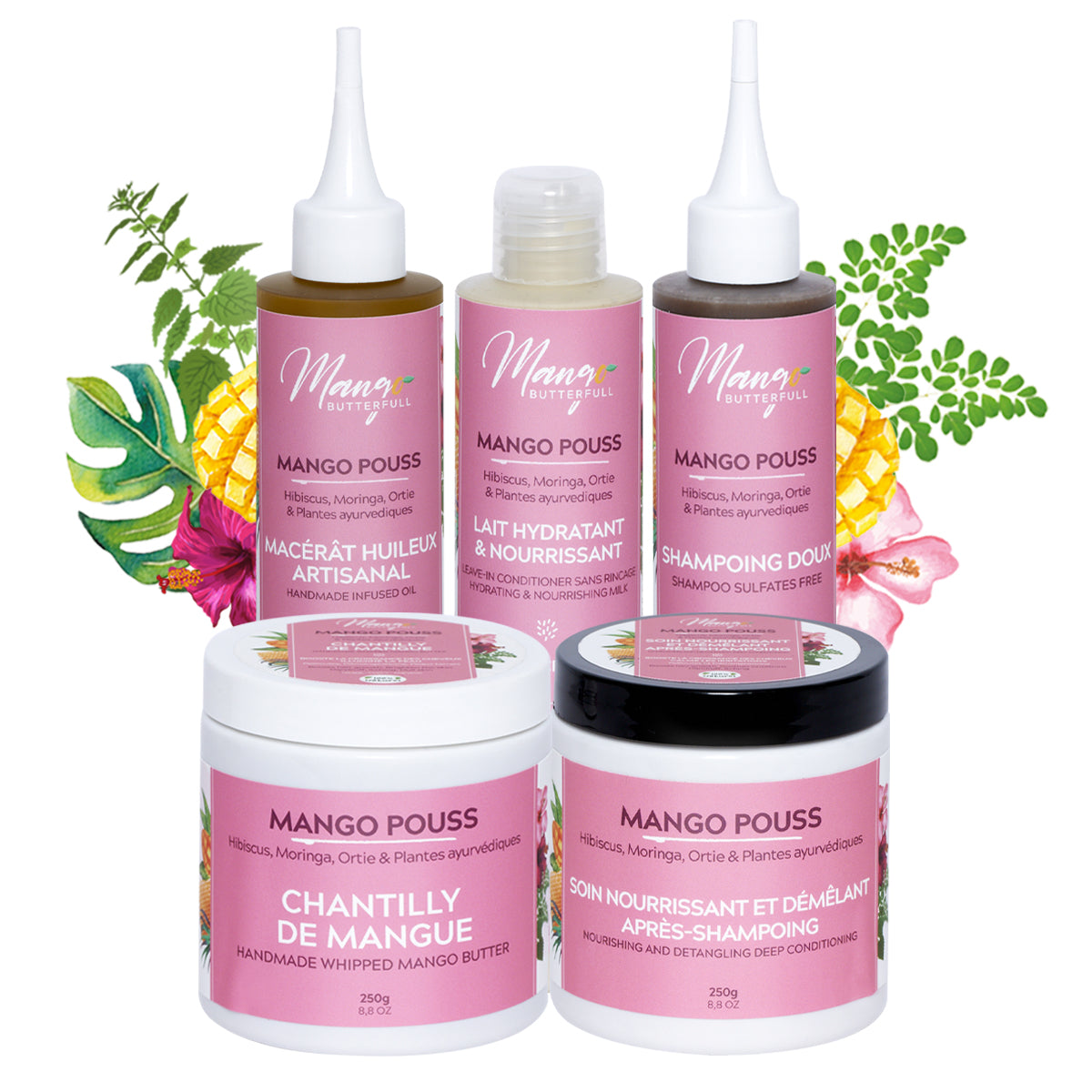 Mango Butterfull Mango Pouss pack routine 6x100ml pousse