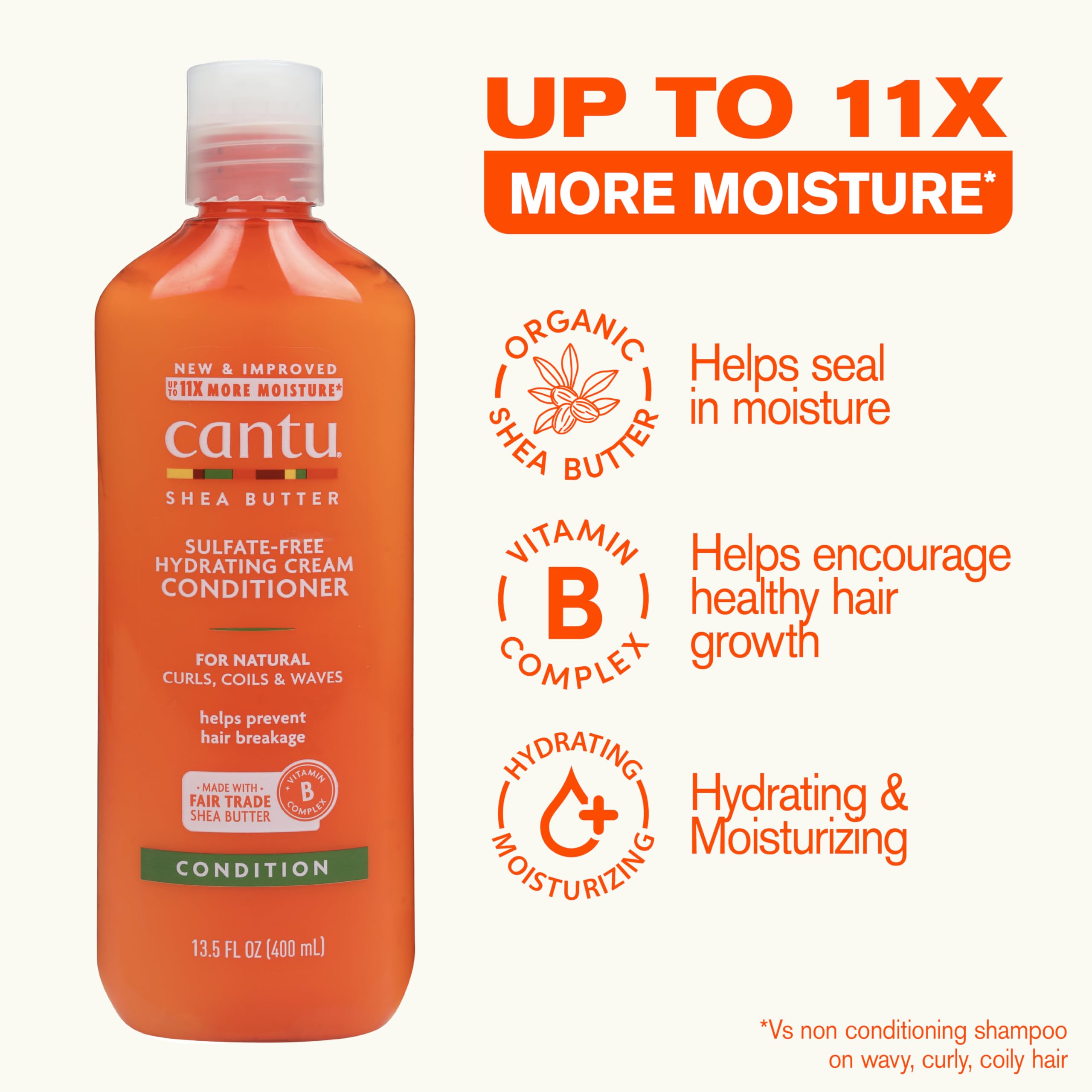 Cantu Beurre de Karité après-shampooing 400 ml hydratant
