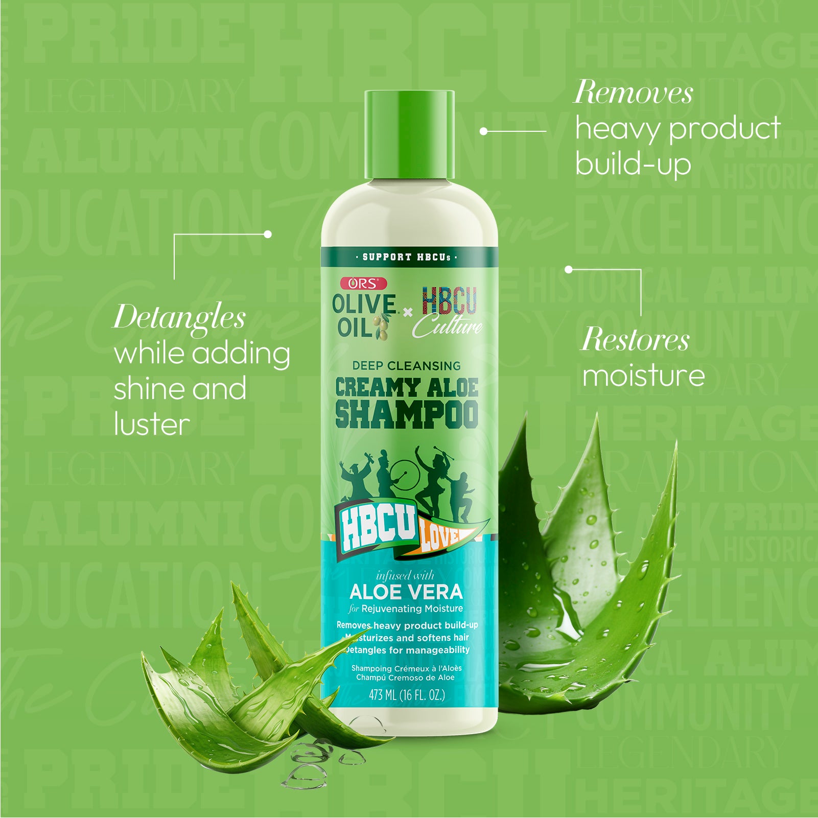 ORS Olive Oil Classics Shampoing Aloe Hydratant 473 ml