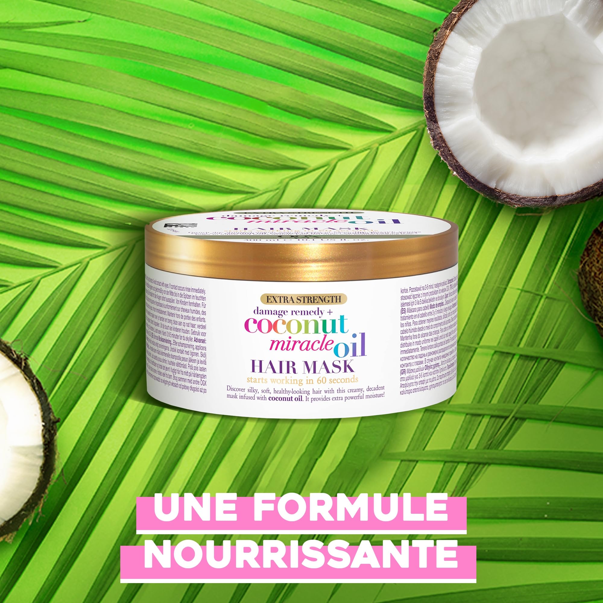 OGX Coconut Miracle Oil Damage Remedy masque cheveux coco 300 ml