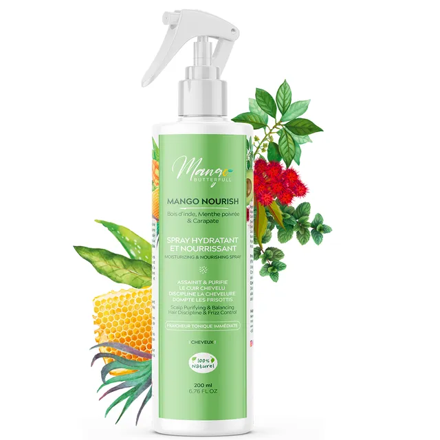Mango Butterfull Mango Nourish spray hydratant 200ml menthe