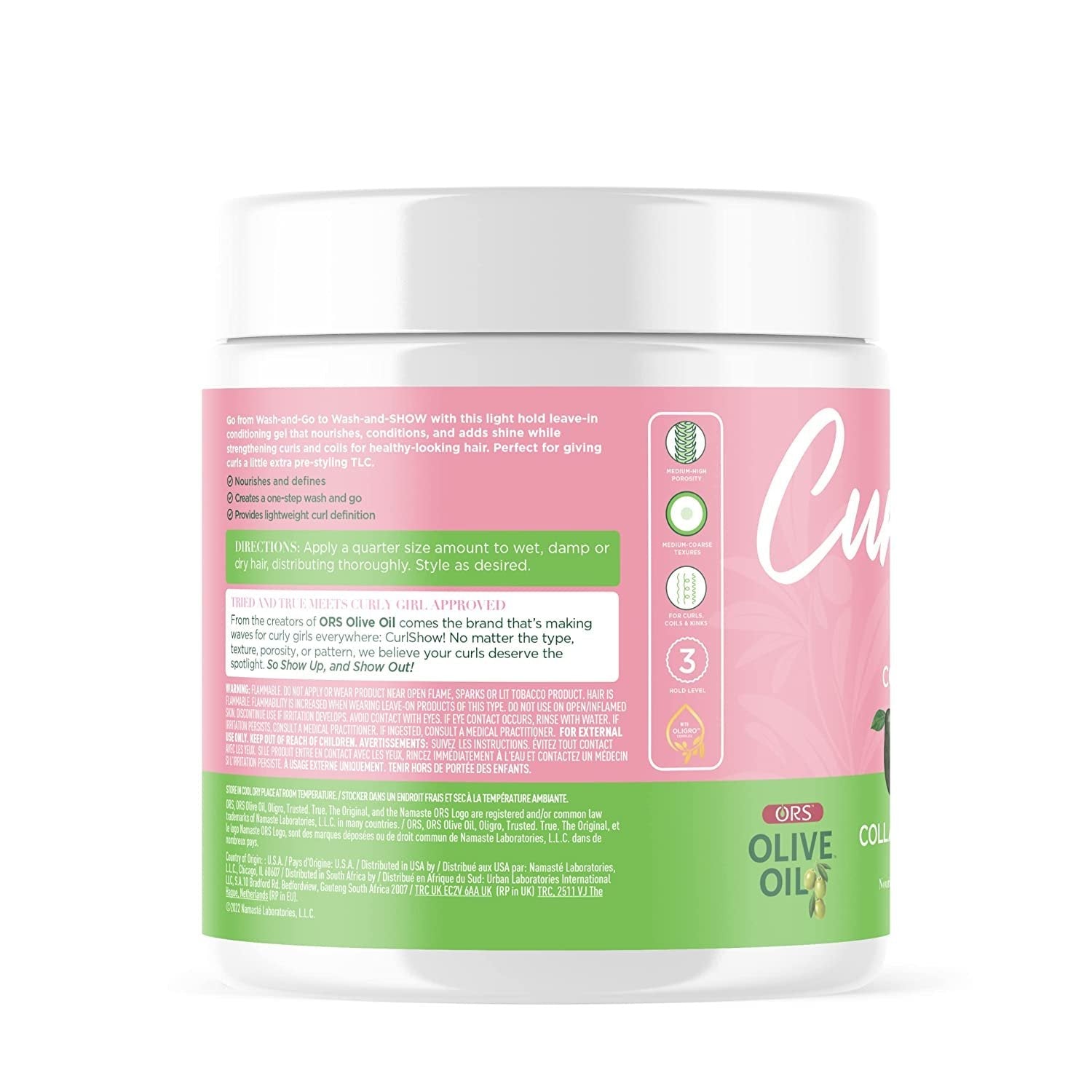 ORS Curlshow Gel Crème Leave-In Boucles Huile d'Olive 473 ml