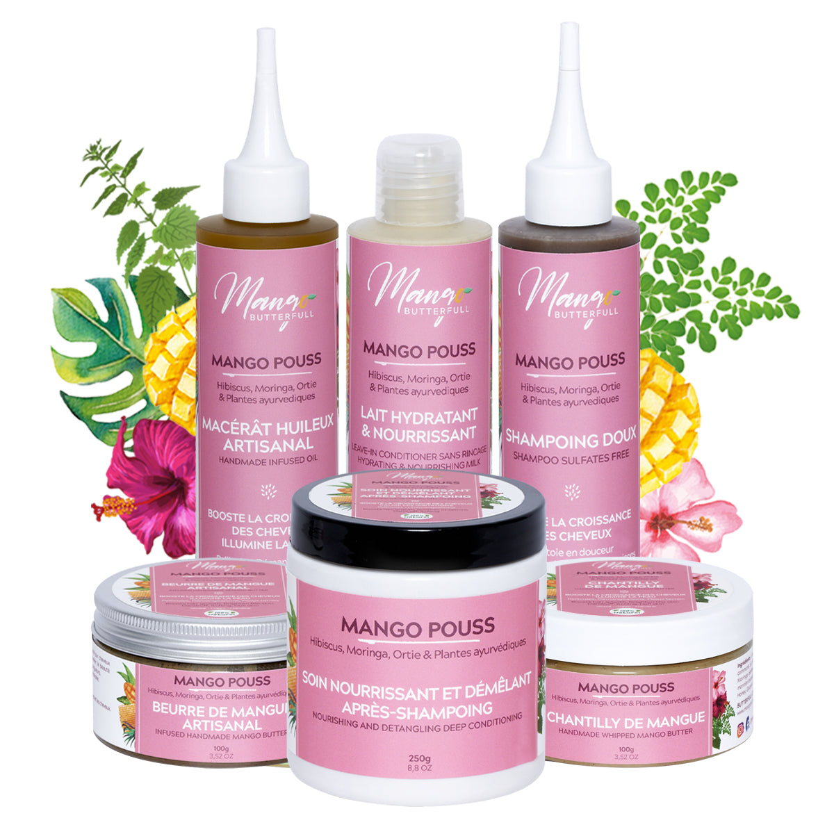 Mango Butterfull Mango Pouss pack routine 6x100ml pousse