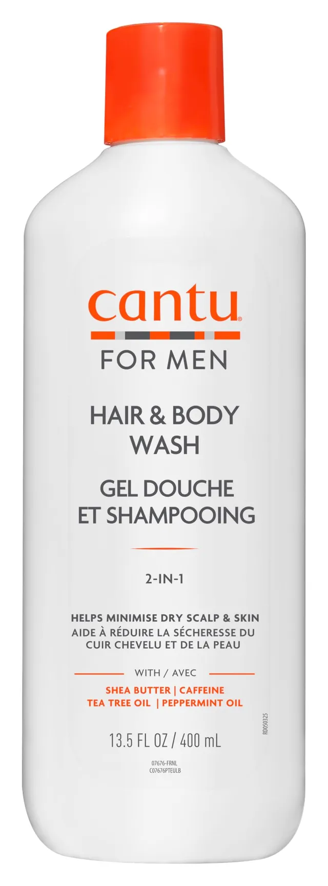 Cantu Mens gel douche et shampooing 2-en-1 400 ml karité