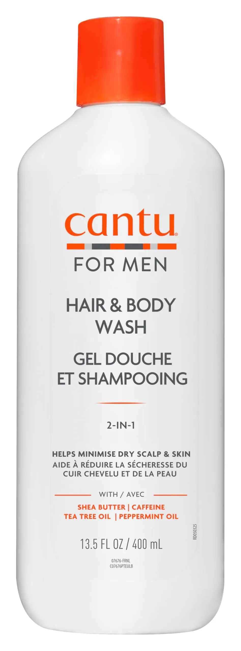 Cantu Mens gel douche et shampooing 2-en-1 400 ml karité