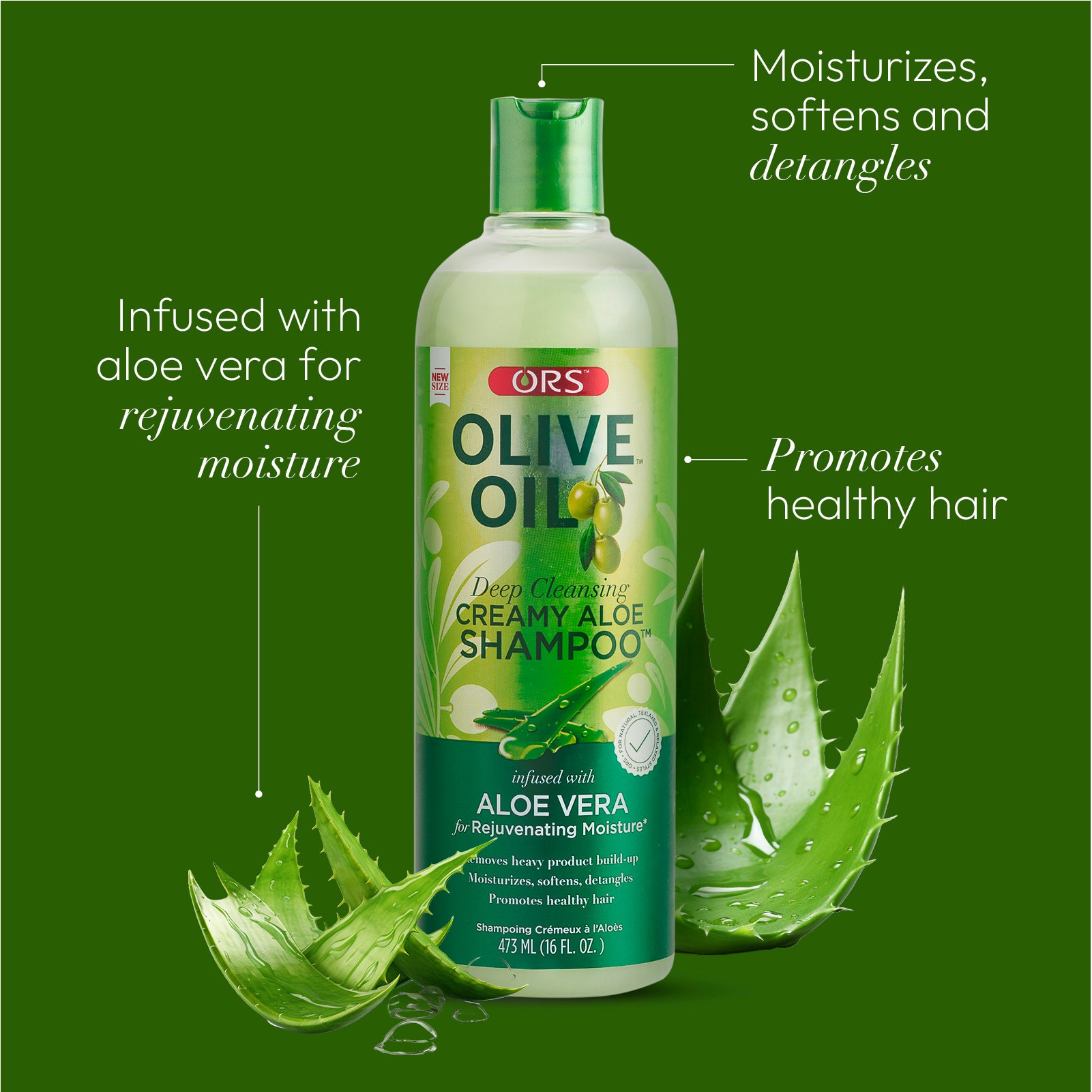 ORS Olive Oil Classics shampoing + après-shampoing 2x473 ml aloe