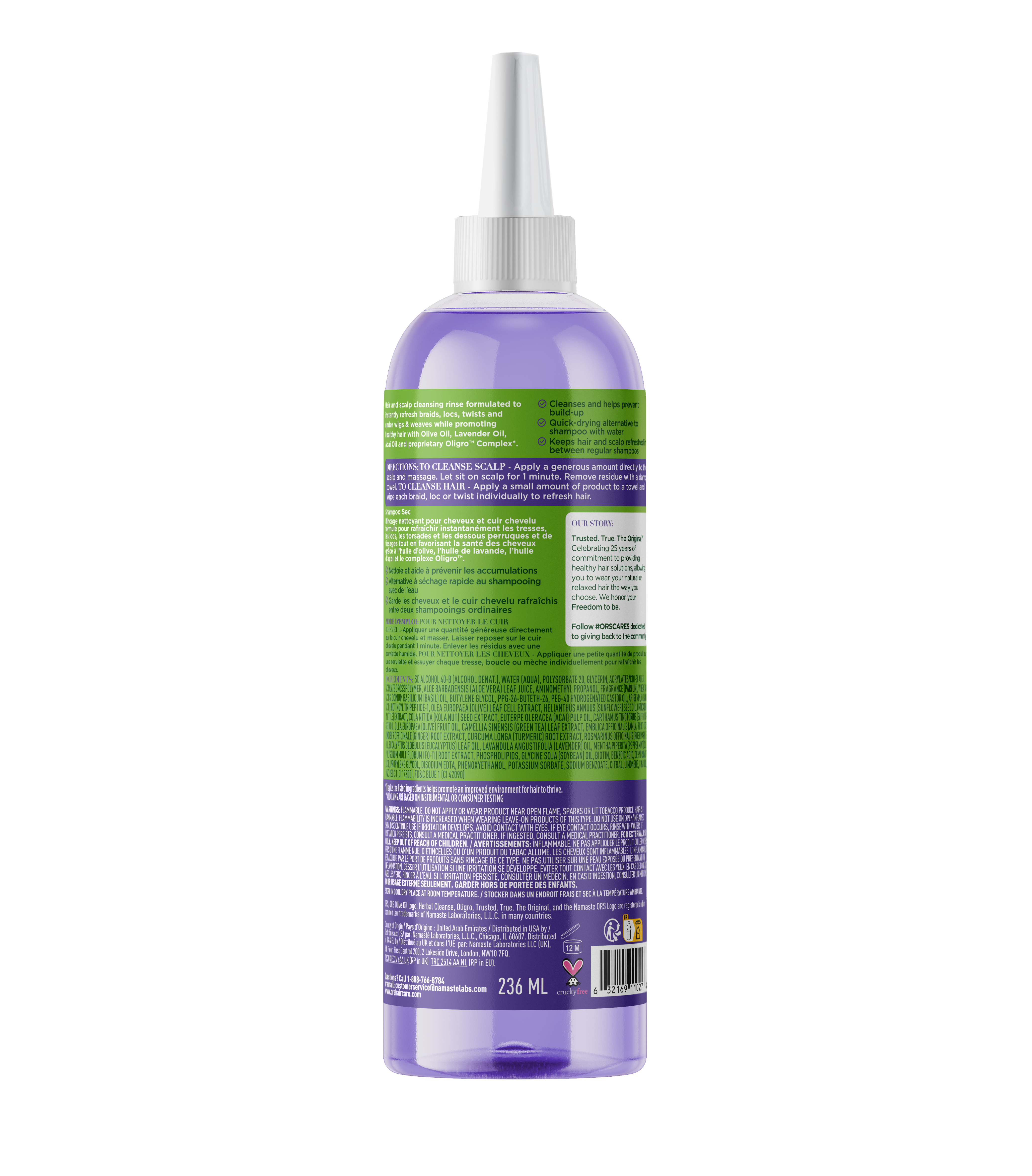 Organic Root Stimulator Braidzone dry shampoo 8 oz olive