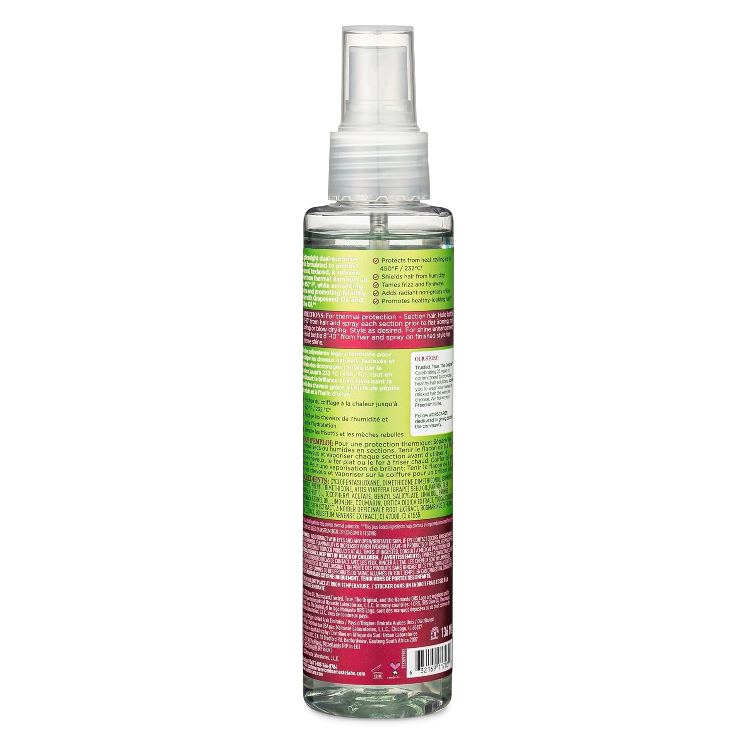 ORS Thermalast Spray Thermoprotecteur 2-en-1 136 ml