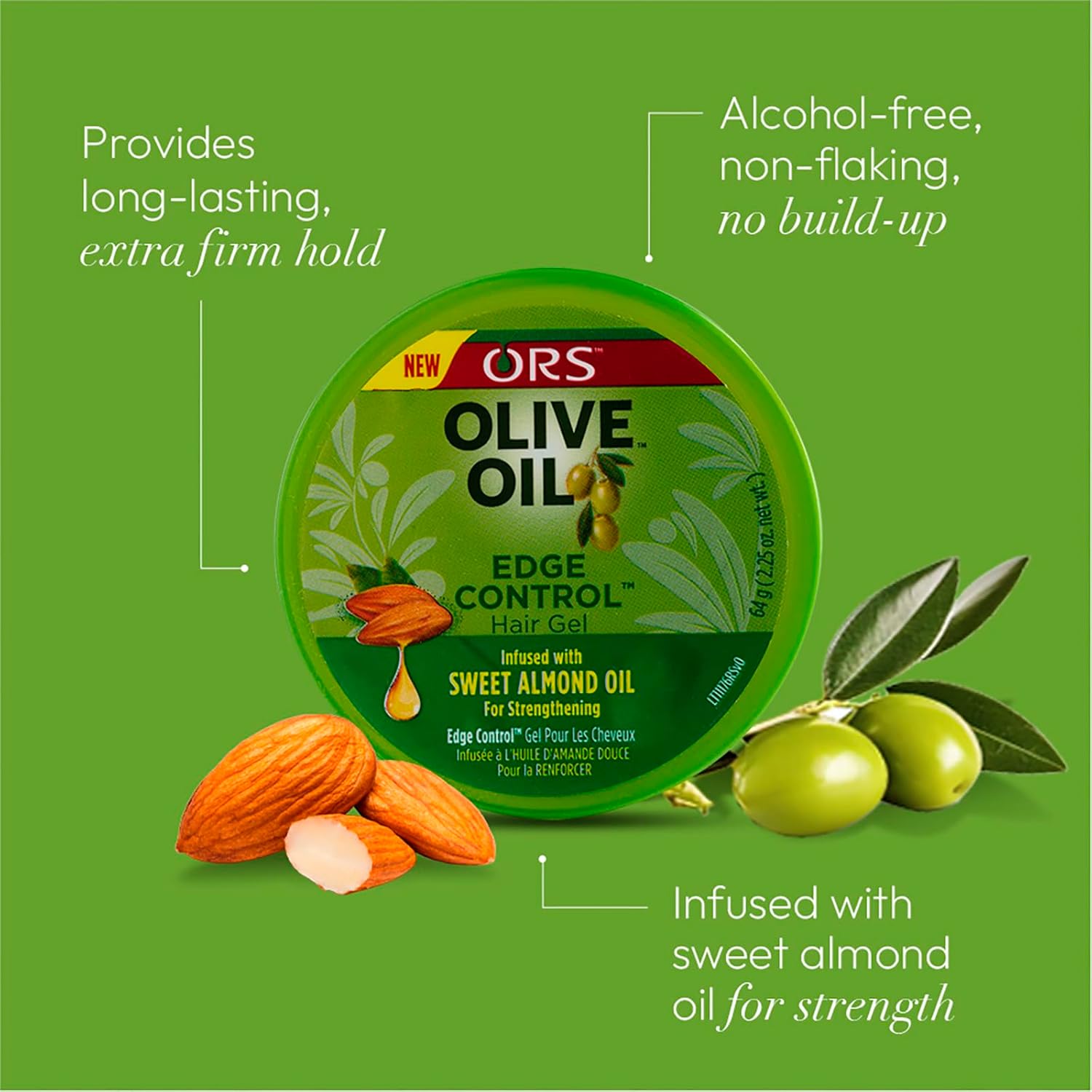 ORS Olive Oil Gel Contrôle Contours Force Tenue Toute Journée 62 g