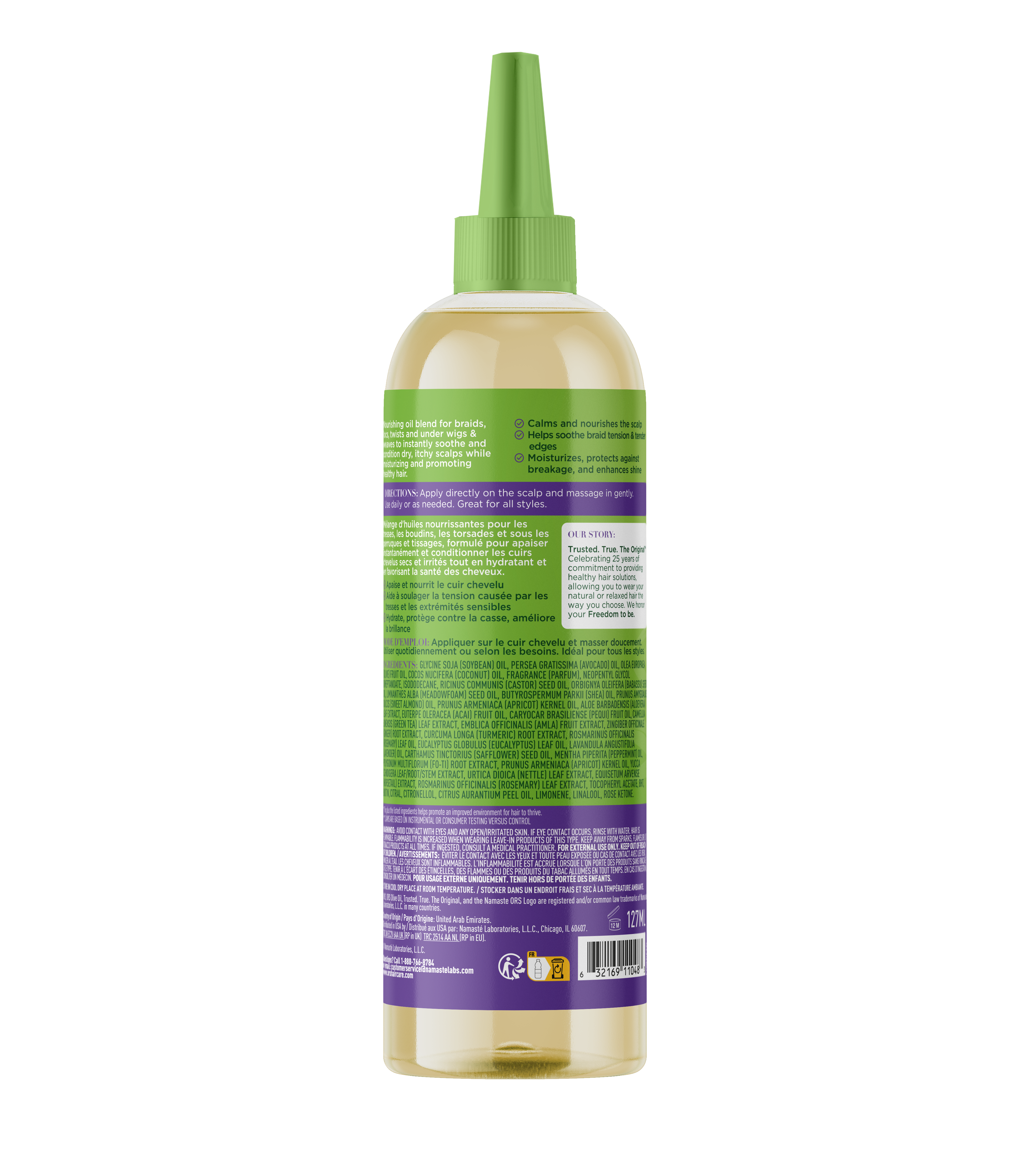 ORS Braidzone Huile Cuir Chevelu Apaisante 127 ml lavande