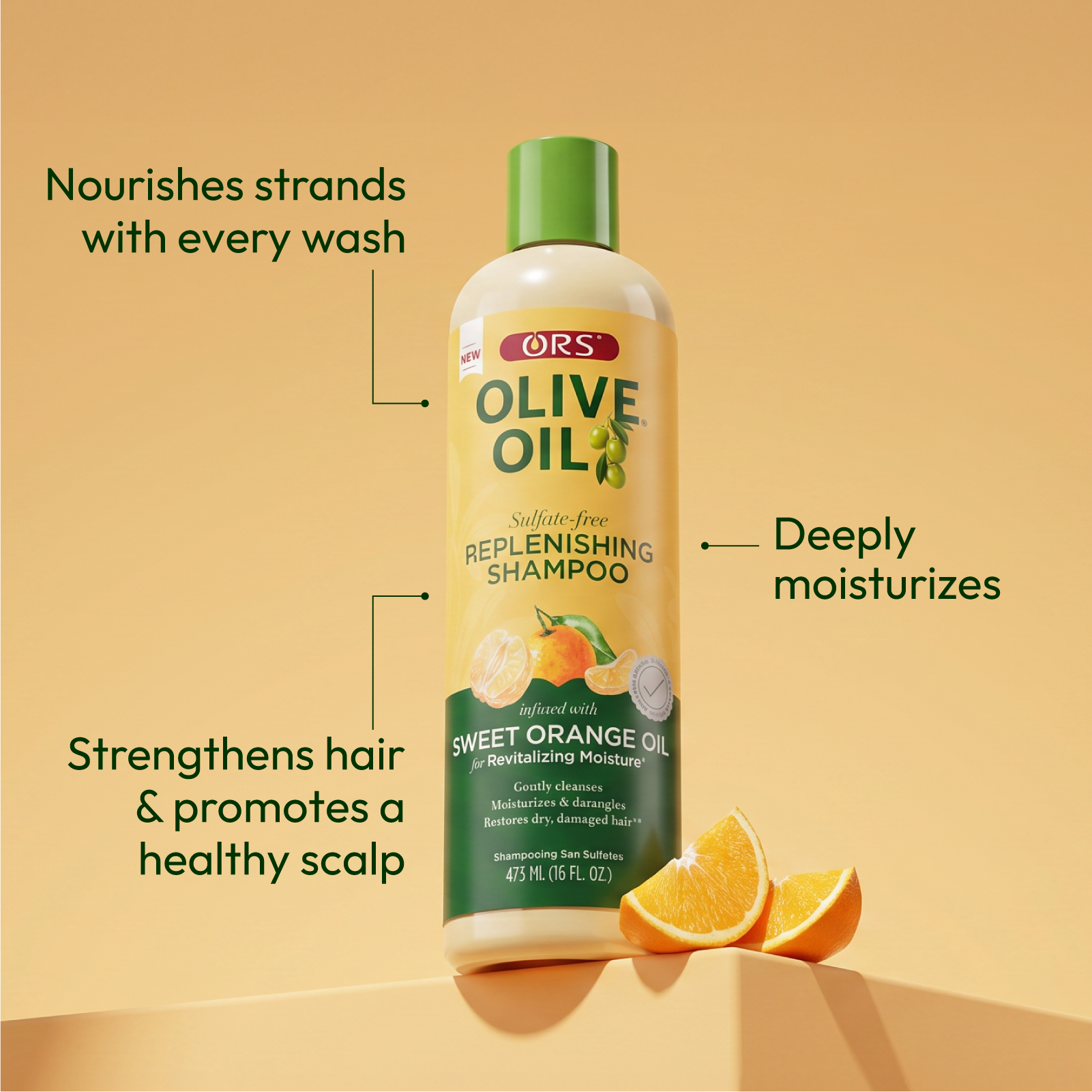 ORS Olive Oil Replenishing Shampoo 16 oz Hydratant Doux