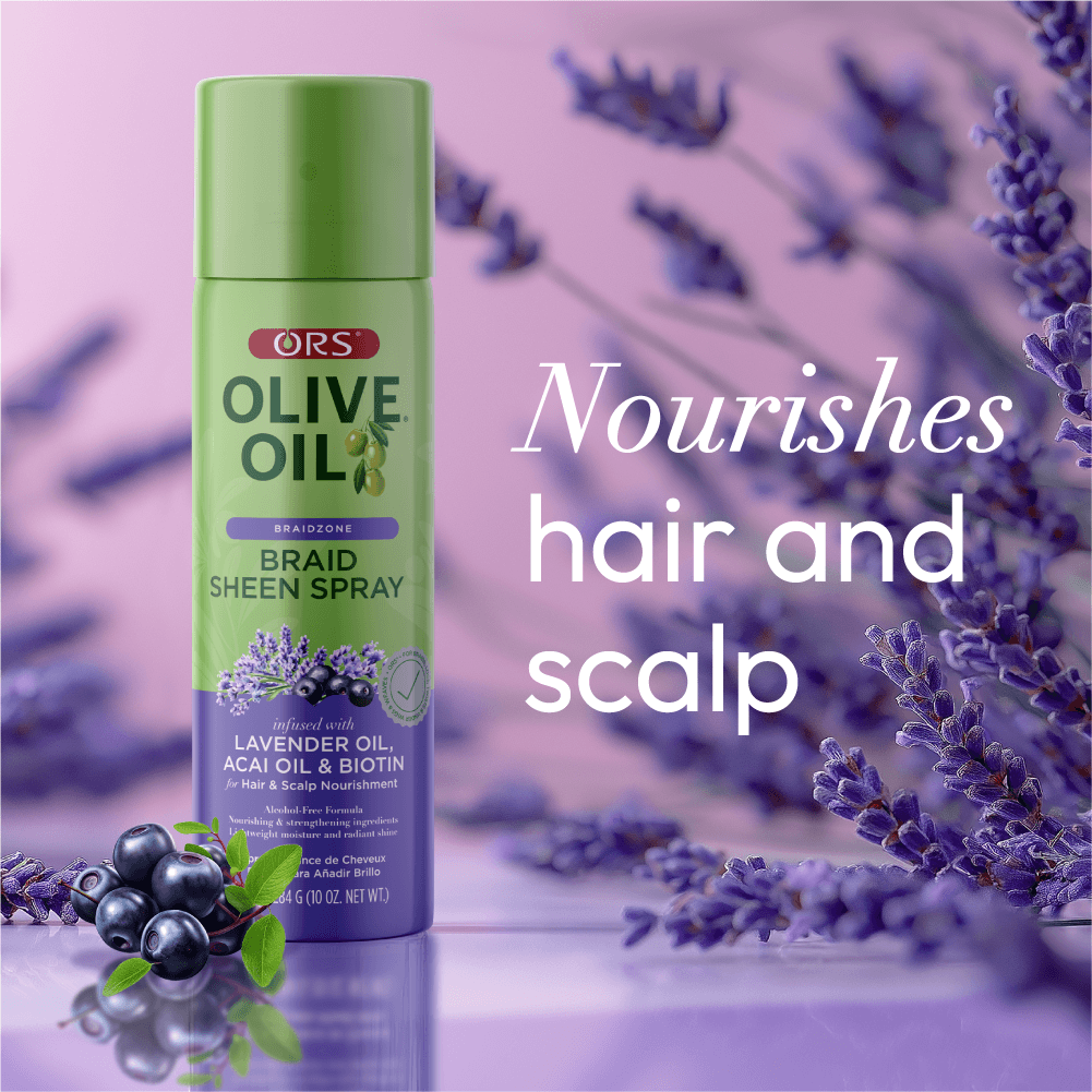 ORS Braidzone Braid Sheen Spray brillance 10 oz huile d'olive