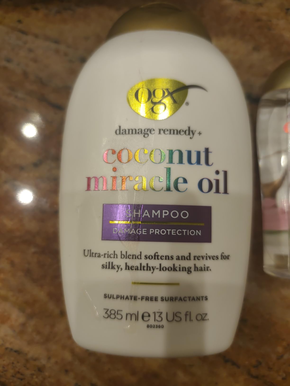 OGX Coconut Miracle Oil Shampooing Réparateur 385 ml Lot 1