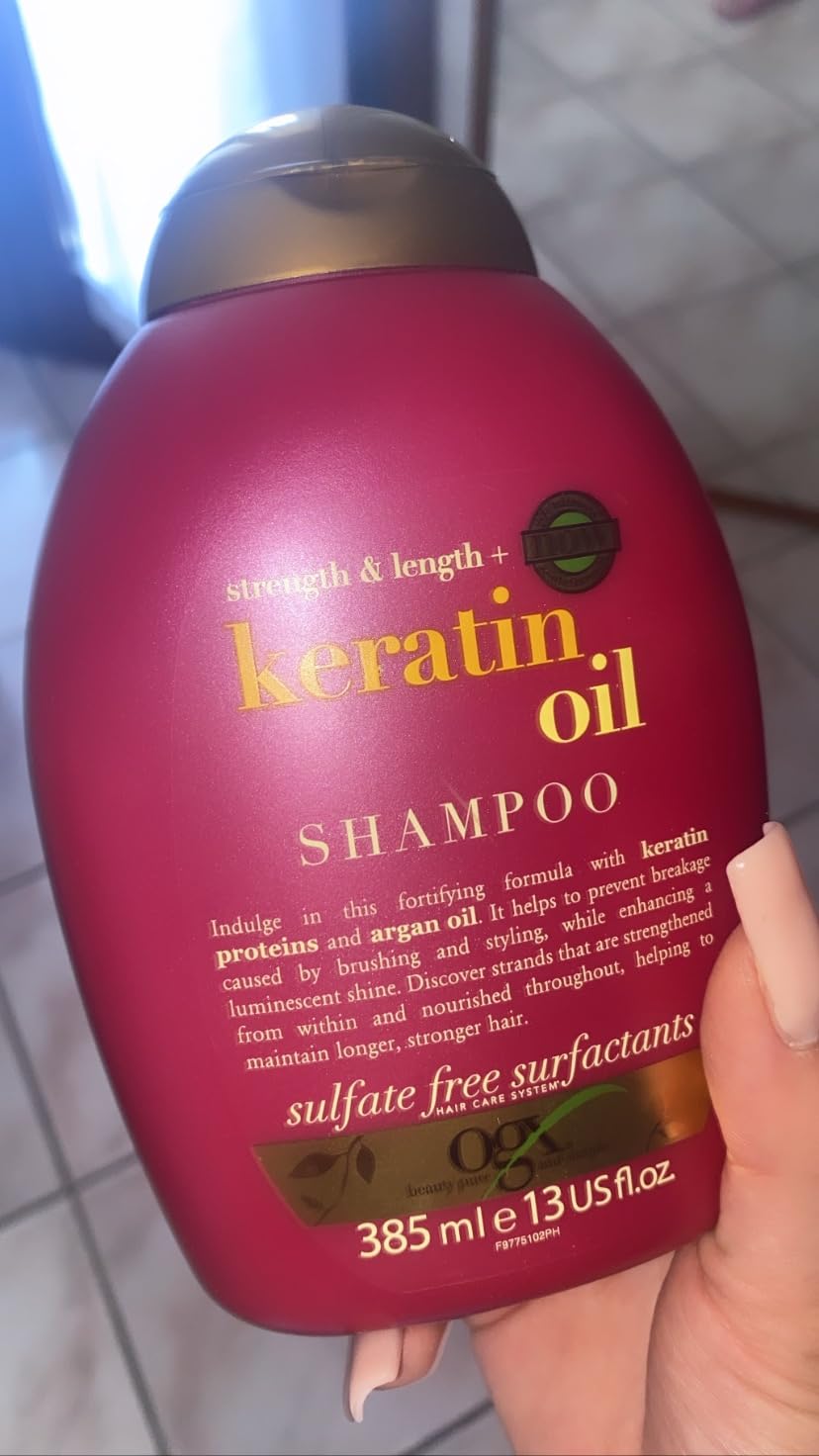 OGX Keratin Oil shampooing kératine 385 ml anti-casse