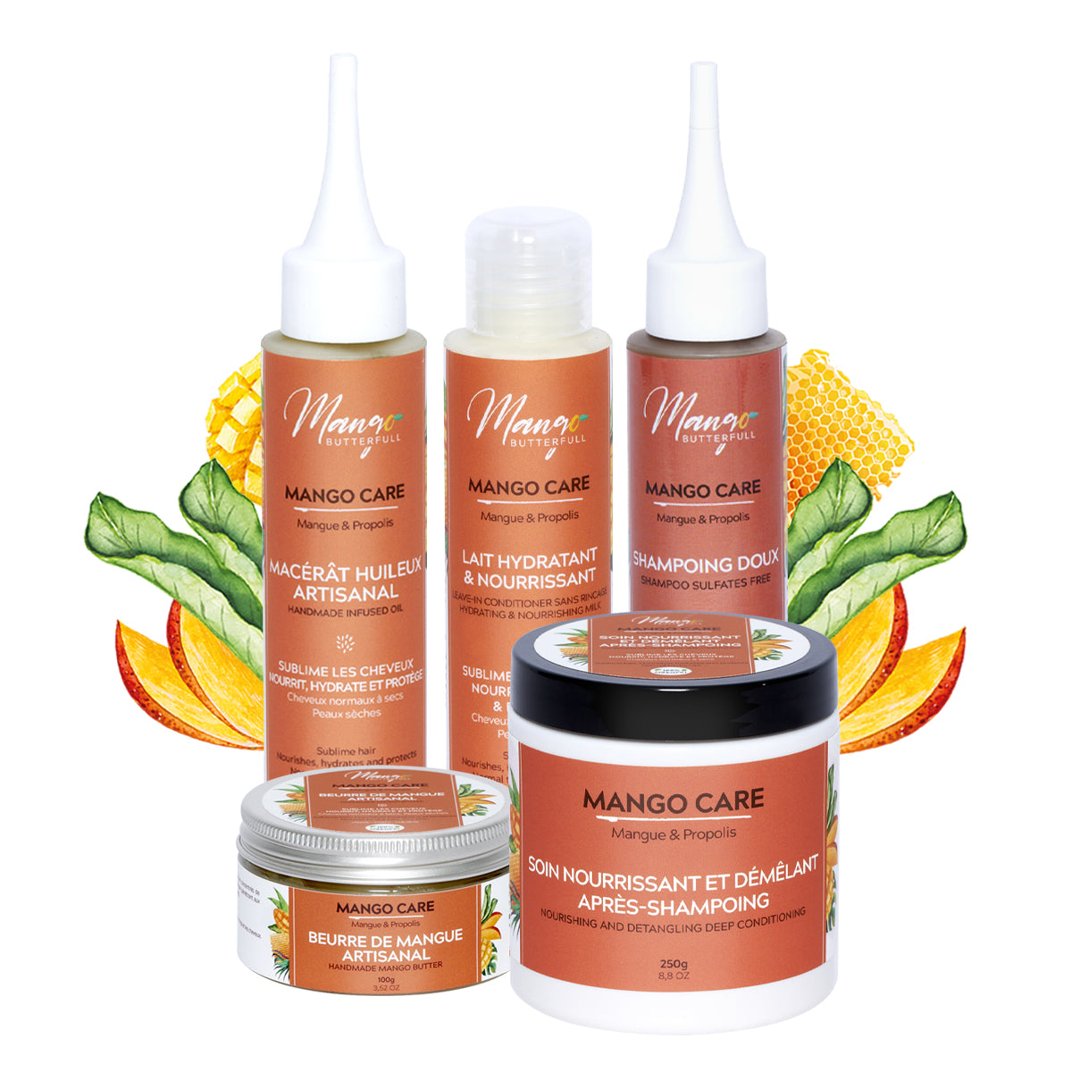 Mango Care Pack Routine coffret cheveux crépus 5x100ml