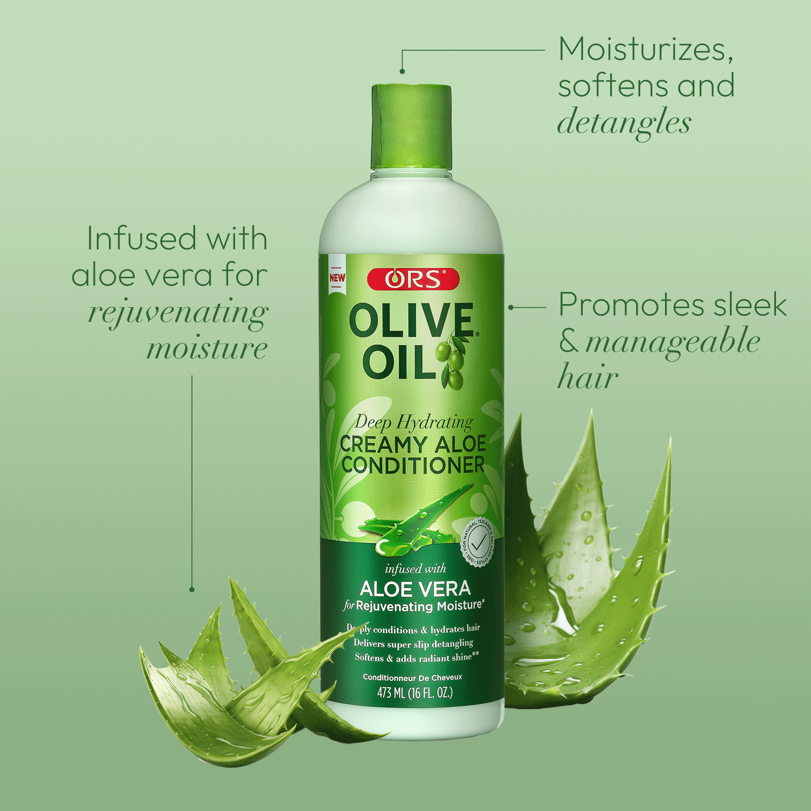 ORS Olive Oil Classics shampoing + après-shampoing 2x473 ml aloe