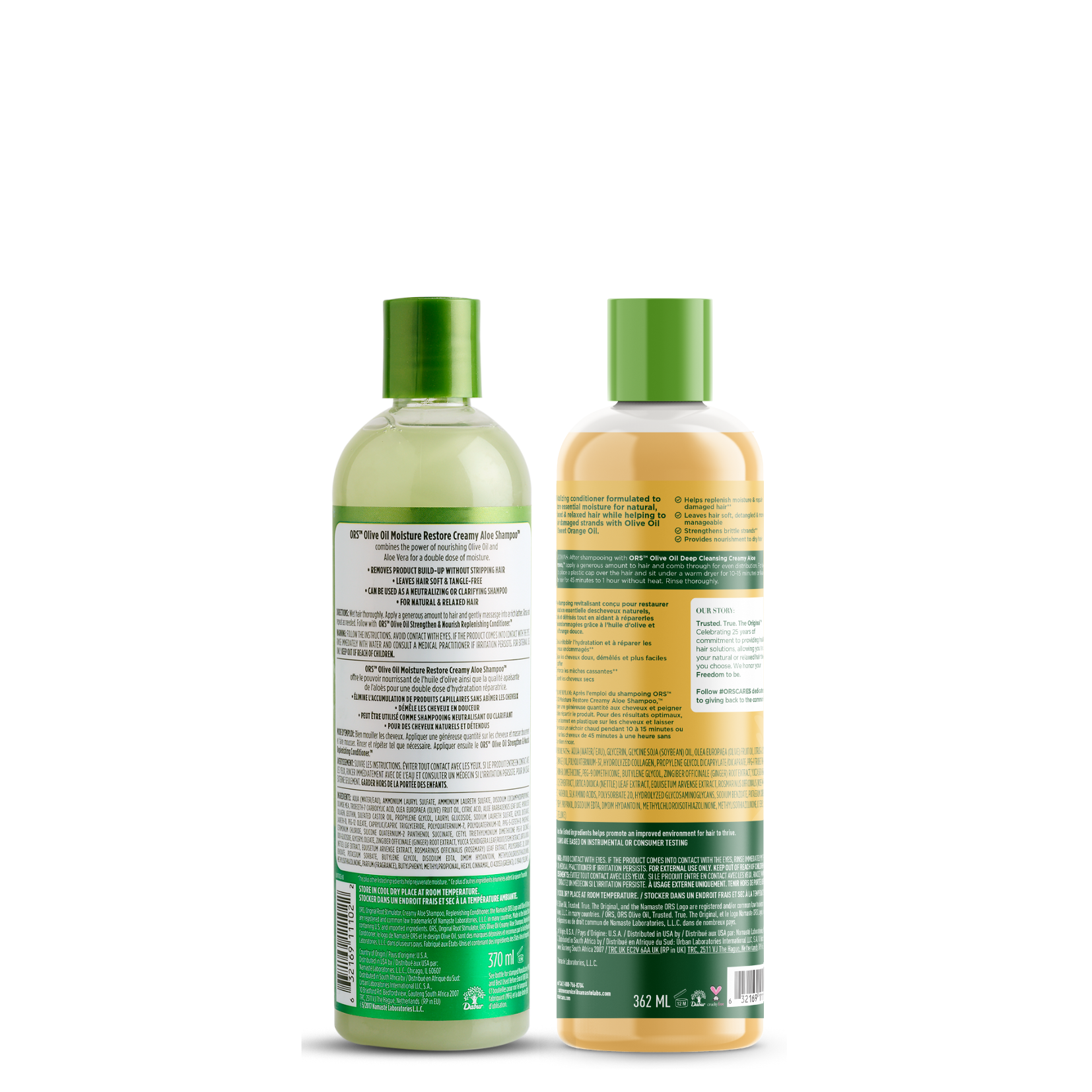 ORS Olive Oil coffret shampoing après-shampoing hydratation 2x12.5 oz